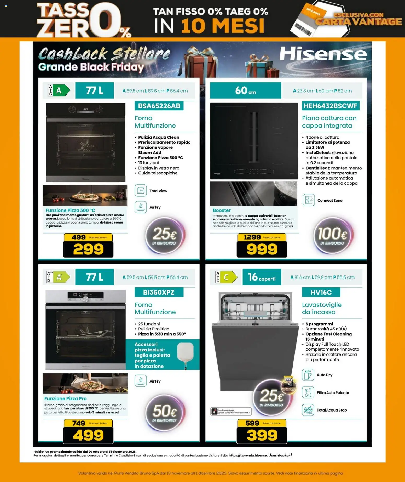 Volantino BRUNO del 13.11.2025 | Pagina: 47 | Prodotti: Teglia, Acqua, Piano cottura, Forno