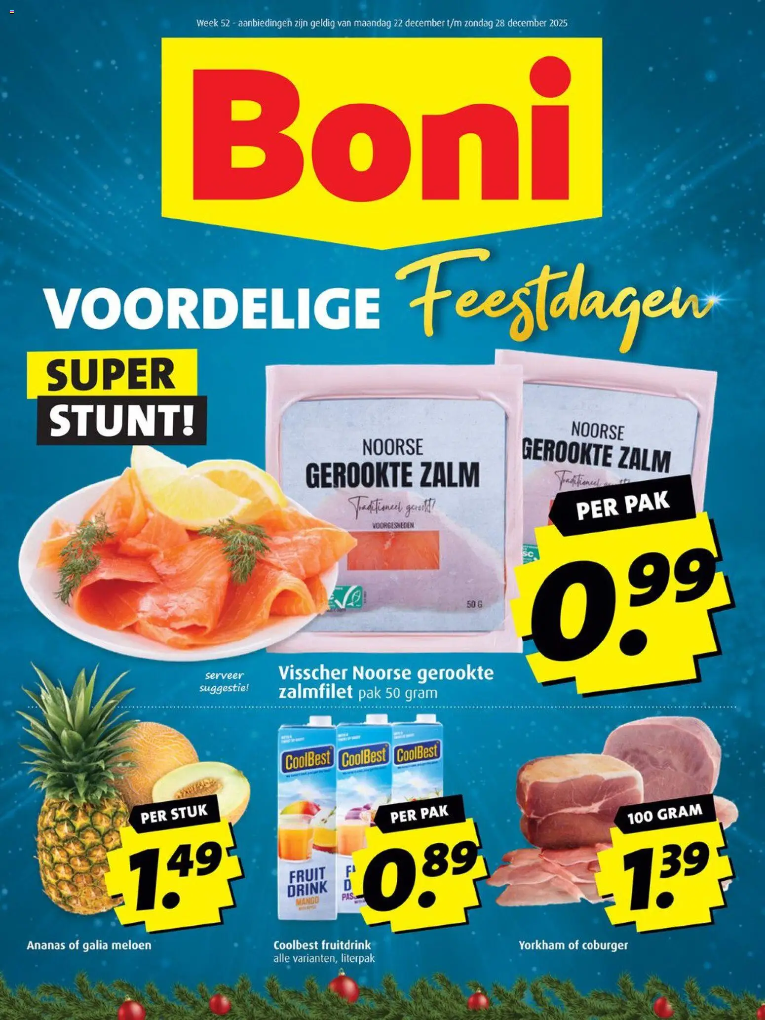 {H1} | Pagina: 1 | Producten: Meloen, Zalm, Fruit, Mango