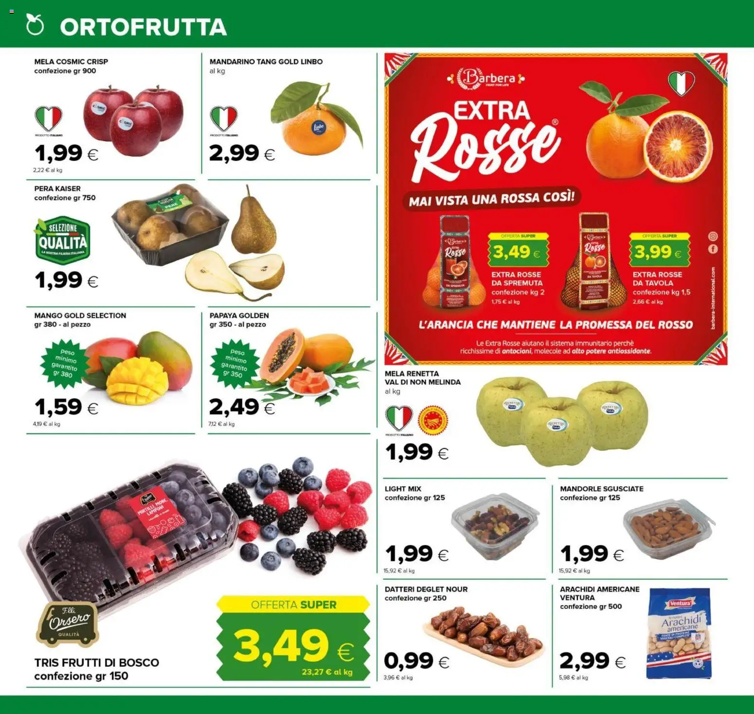 Volantino Tigre del 12.02.2026 | Pagina: 2 | Prodotti: Lamponi, Mango, Mandorle, Pera