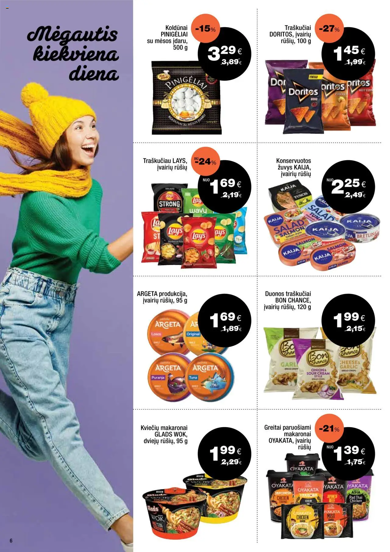 Express market akcijos nuo 14.09.2025 | Puslapis: 6 | Prekių: Greitai paruošiami makaronai, Makaronai, Traškučiai
