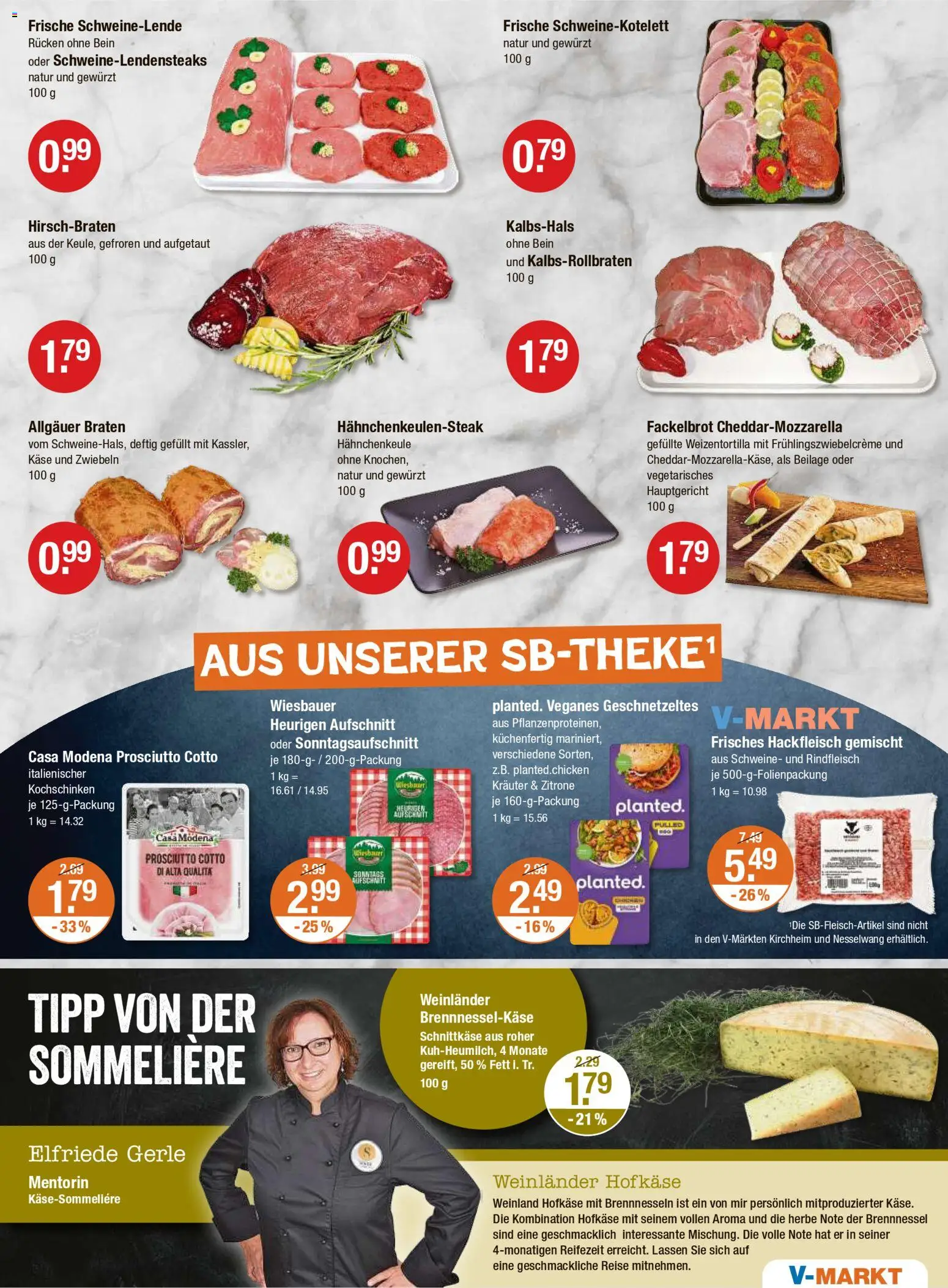 V-Markt - Schwaben/Oberbayern – gültig ab 23.10.2025 | Seite: 3 | Produkte: Käse, Zwiebeln, Zitrone, Hackfleisch