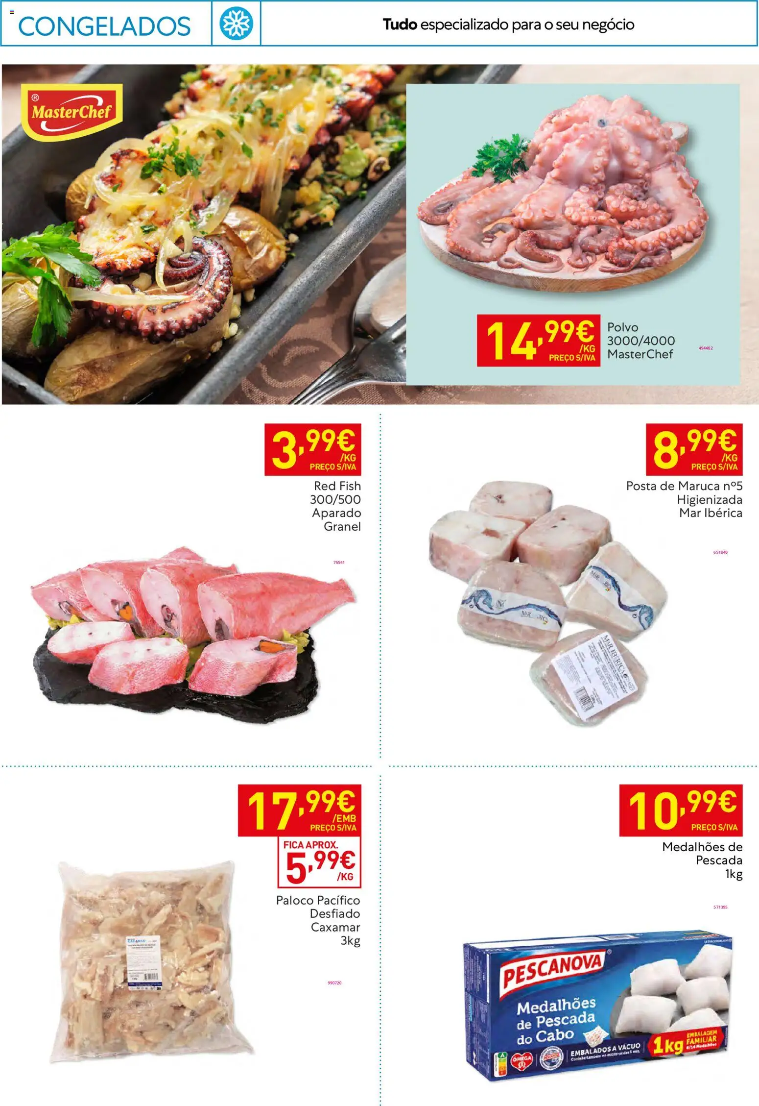 Recheio Horeca │ válido de 17.02.2026 | Página: 18 | Produtos: Cabo, Pescada, Polvo, Pescada do cabo