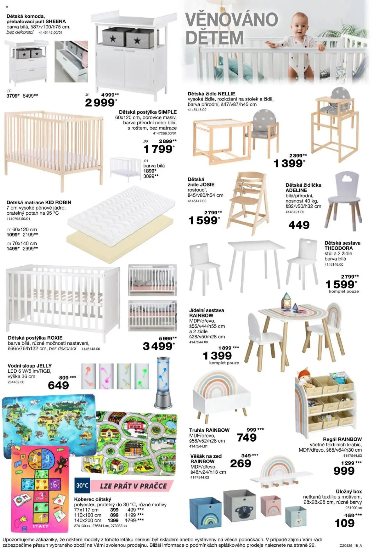 Sconto nábytek leták od 18.06.2025 | Strana: 18 | Produkty: Modely, Přebalovací pult, Věšák, Barvy