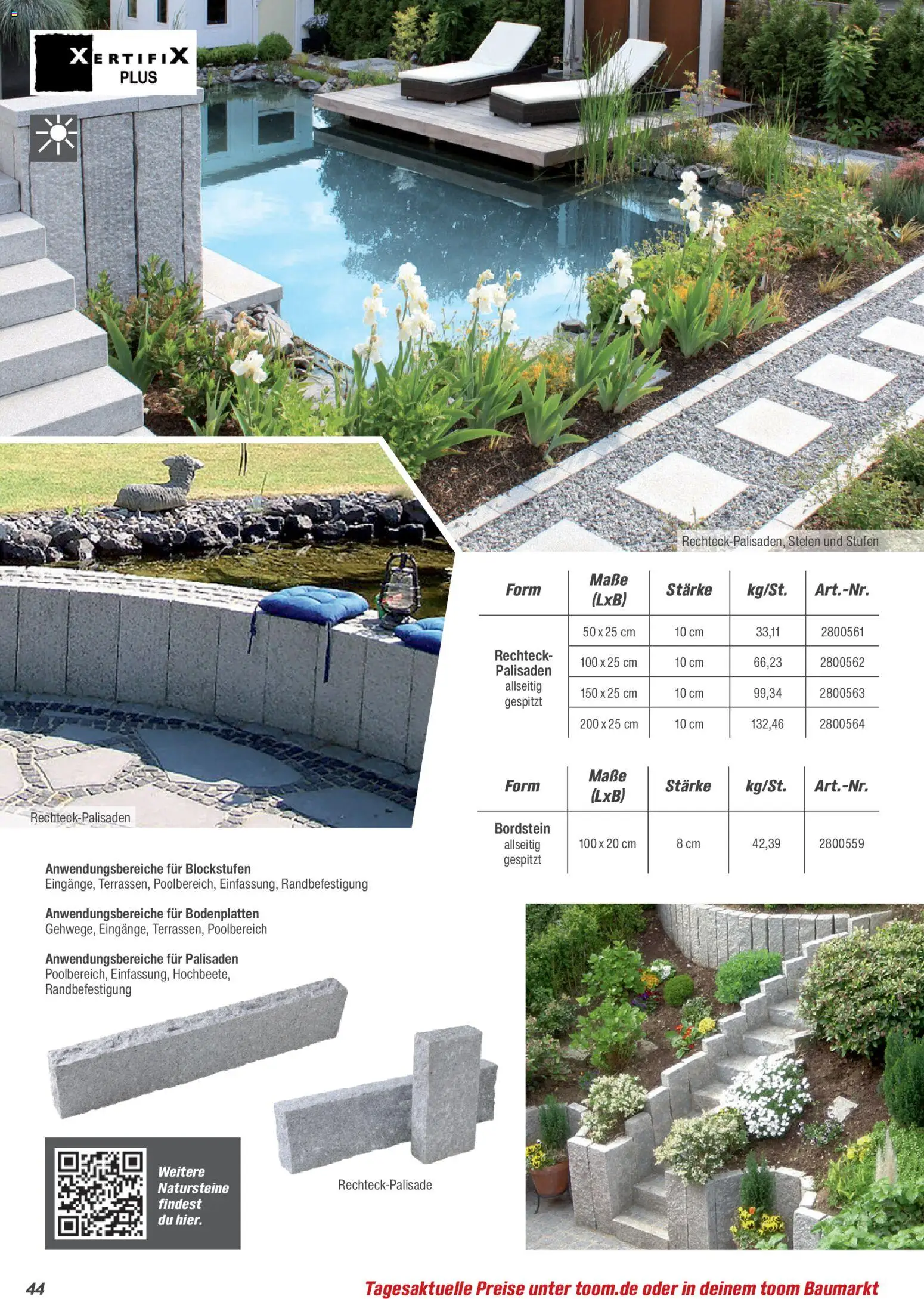 Toom Baumarkt Gartenbaustoffe 2026 – gültig ab 20.02.2026 | Seite: 44
