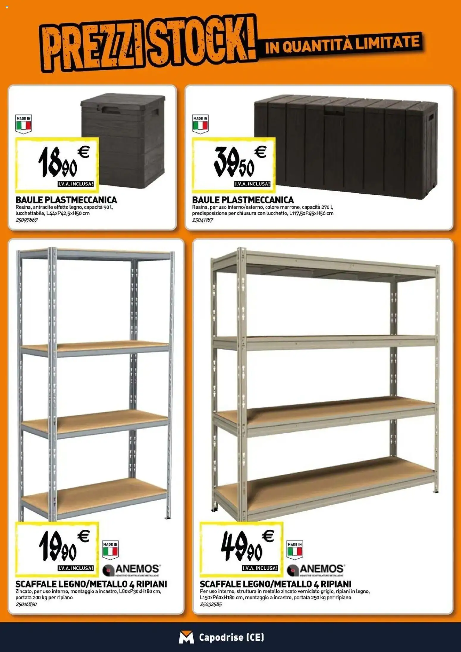 Volantino TECNOMAT del 12.03.2026 | Pagina: 14 | Prodotti: Ripiano, Scaffale, Baule