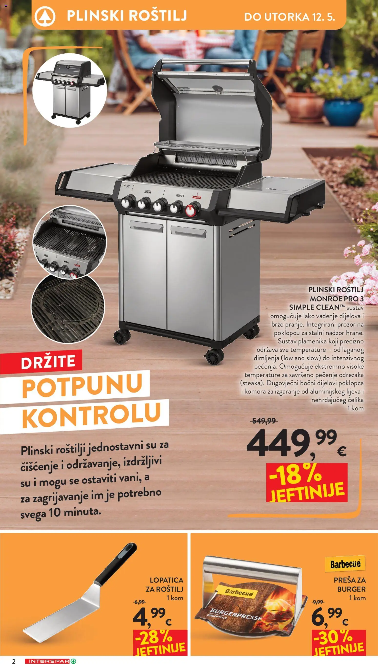 Interspar katalog | vrijedi od 22.04.2026 | Stranica: 2 | Proizvodi: Roštilj, Lopatica