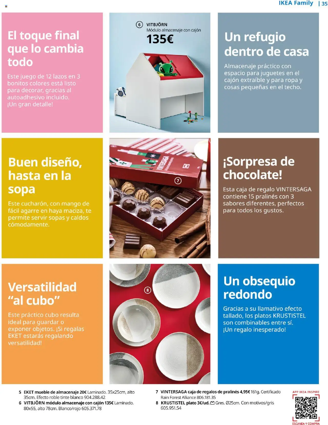 Catálogo IKEA Family │ válido desde el 01.10.2025 | Página: 35 | Productos: Juguetes, Κλειδαριά της πόρτας, Almacenaje, Caja