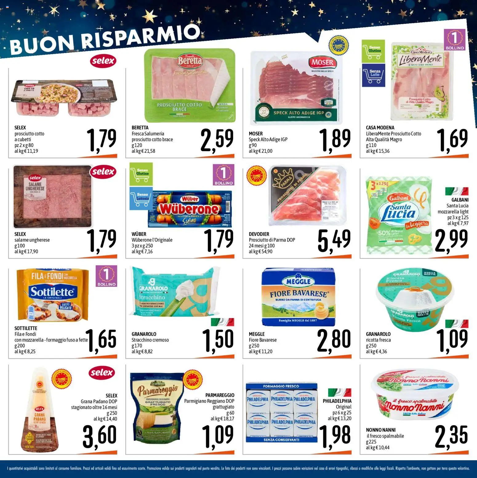 Volantino Emisfero del 28.12.2025 | Pagina: 14 | Prodotti: Latte, Prosciutto, Grana Padano, Parmigiano reggiano