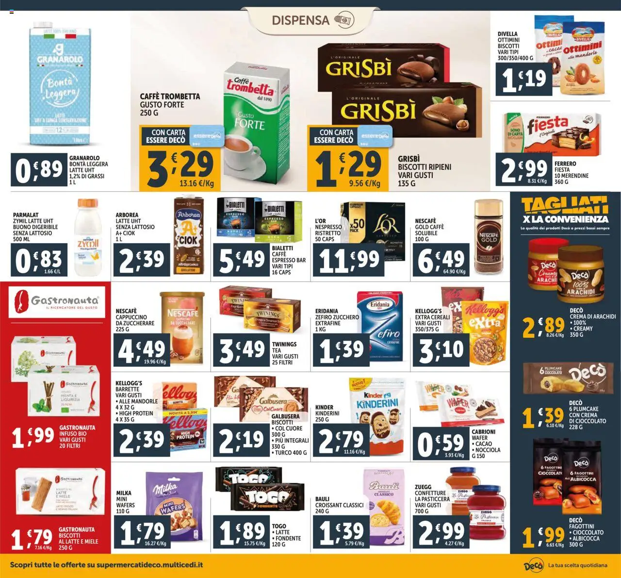 Volantino Decò del 16.10.2025 | Pagina: 14 | Prodotti: Crema, Caffè, Arachidi, Cacao