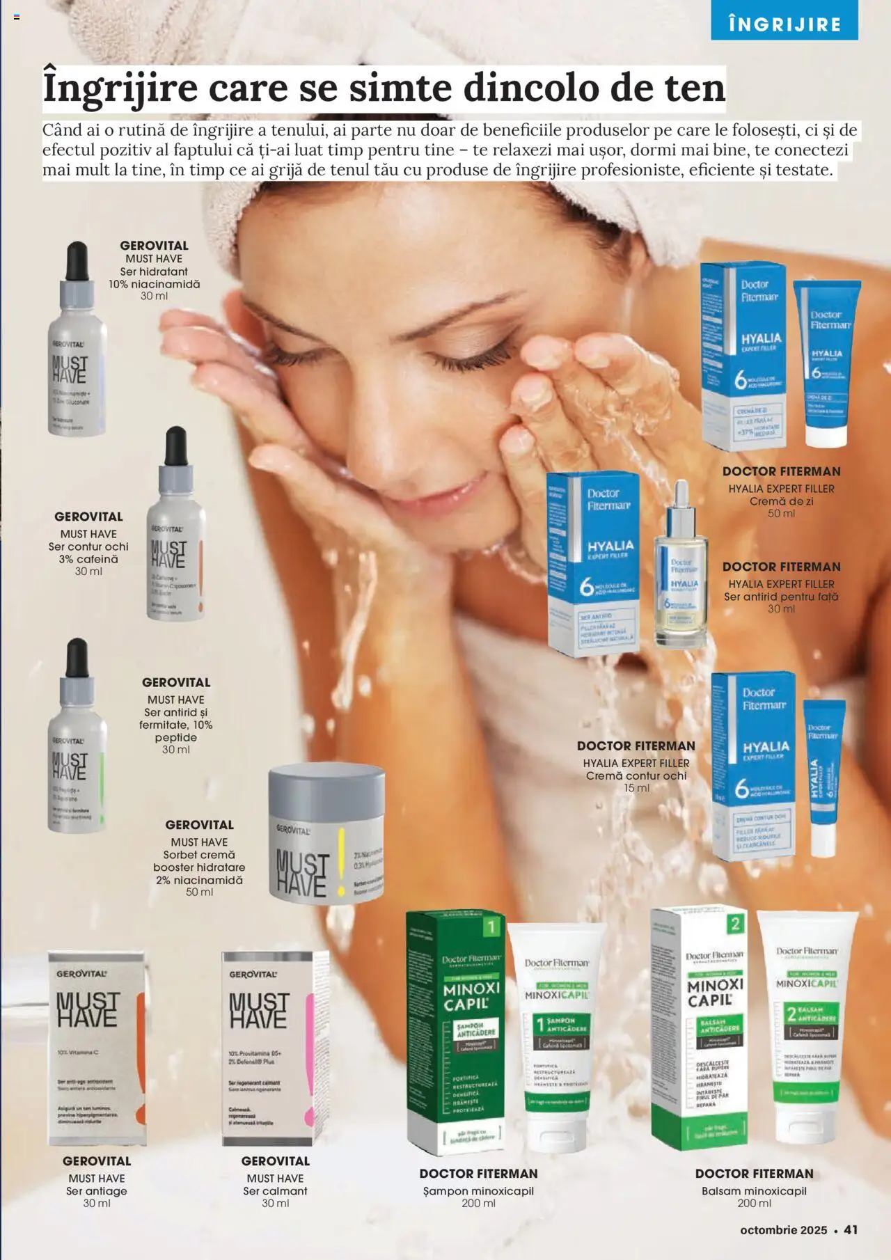 Noul catalog Mega Image – valabil de la 02.10.2025 | Pagină: 41 | Produse: Cremă de zi, Șampon, Balsam, Cremă