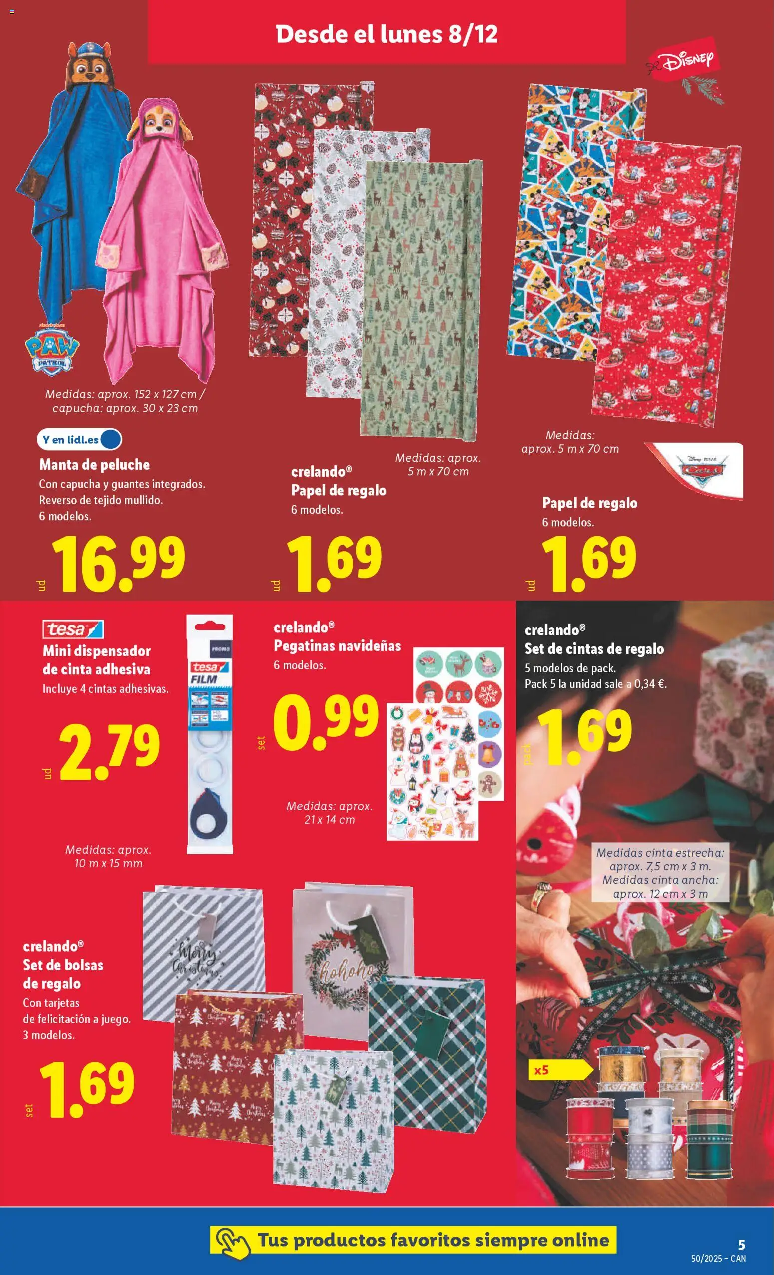 Lidl - Canarias │ válido desde el 08.12.2025 | Página: 9 | Productos: Κρέμα μαλλιών, Guantes, Manta, Dispensador