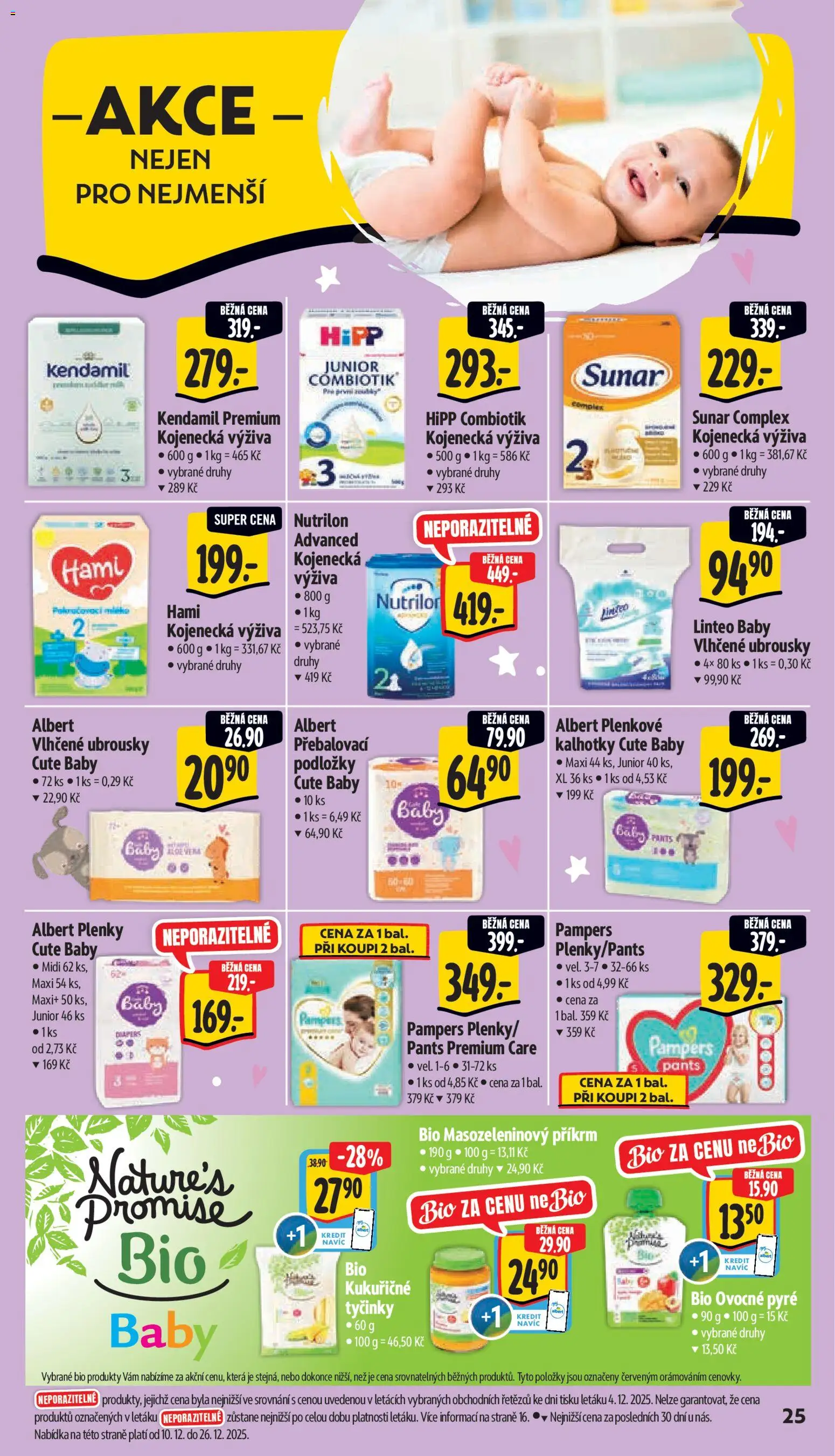 Albert leták - Supermarket od 10.12.2025 | Strana: 33 | Produkty: Vlhčené ubrousky, Pants, Plenky, Hami