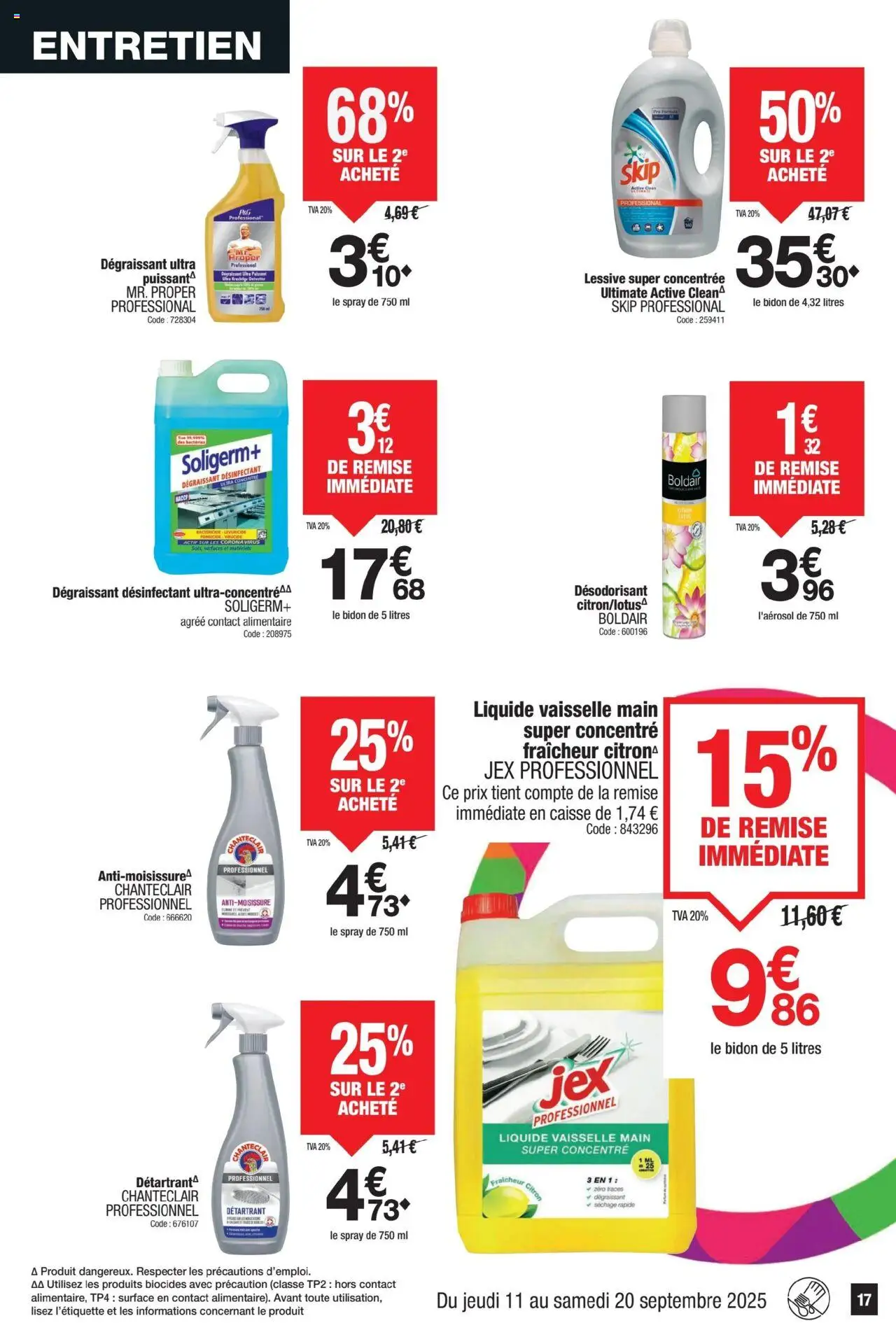  | Page: 17 | Produits: Citron, Liquide vaisselle, Désodorisant, Lessive
