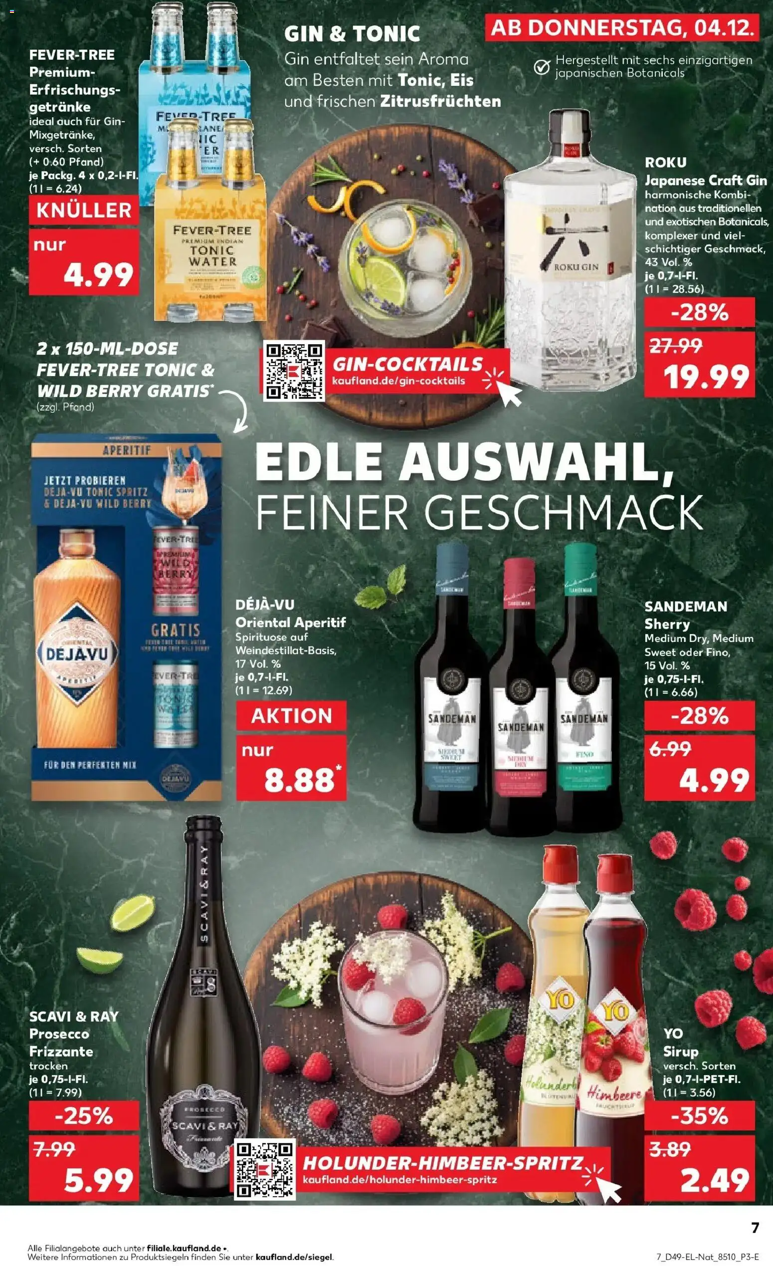 Kaufland prospekt Frankenthal	 – gültig ab 08.12.2025 | Seite: 73 | Produkte: Sirup, Prosecco, Gin, Eis