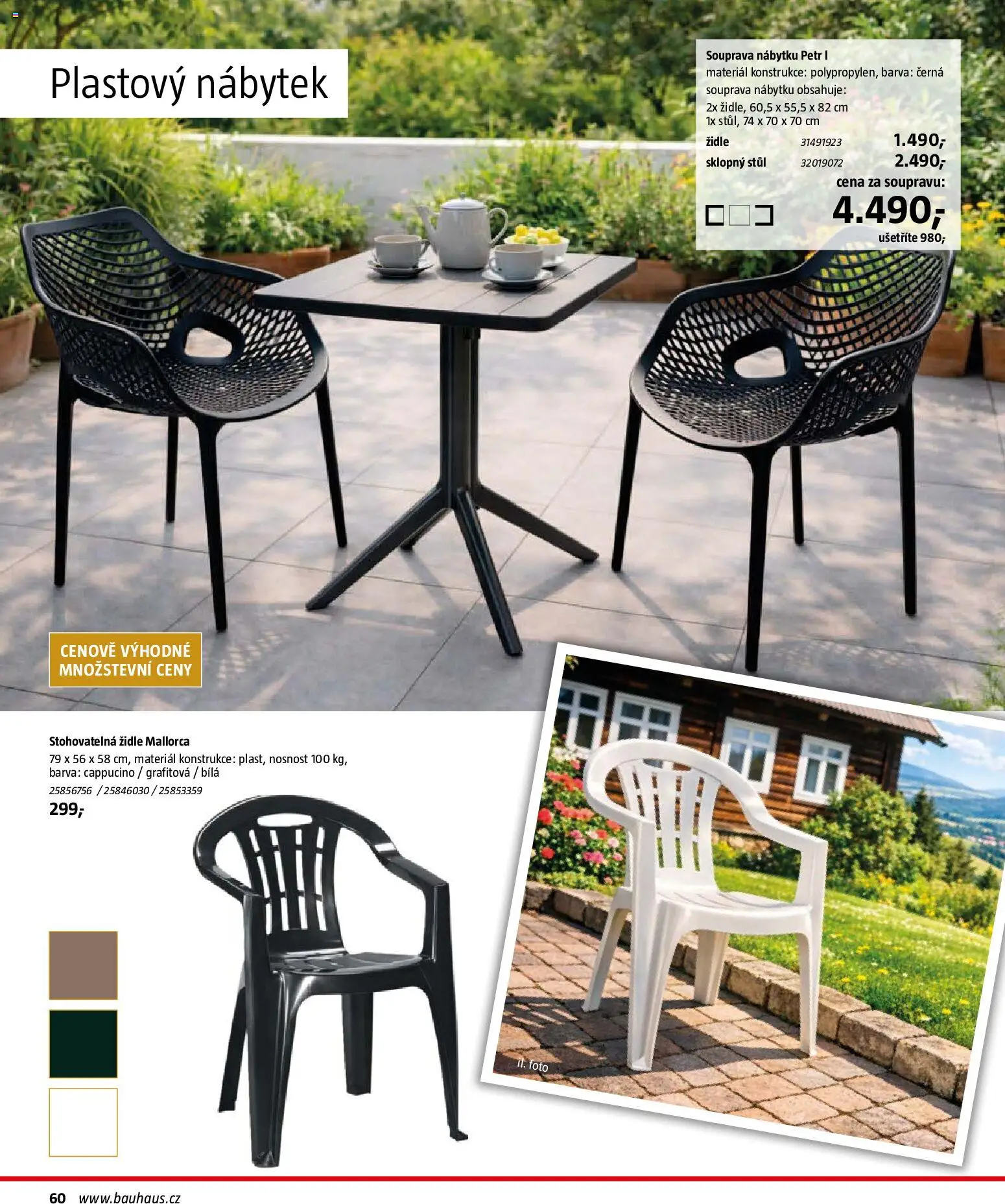 Bauhaus katalog Záhradní nábytek od 08.04.2026 | Strana: 60 | Produkty: Nábytek, Stůl, Židle