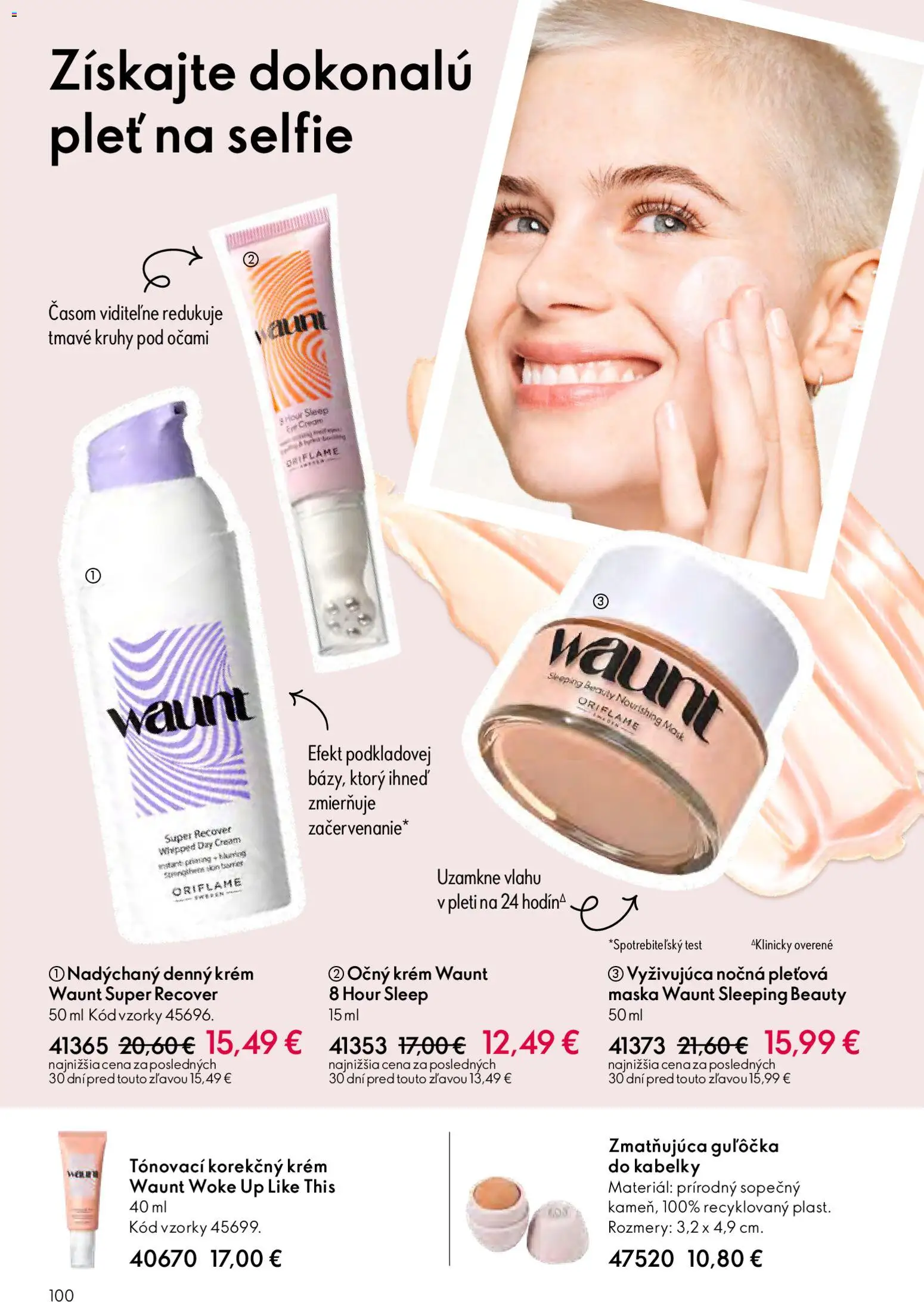 Nové Oriflame akcie – leták je platný od 04.03.2026 | Strana: 100 | Produkty: Maska, Krém