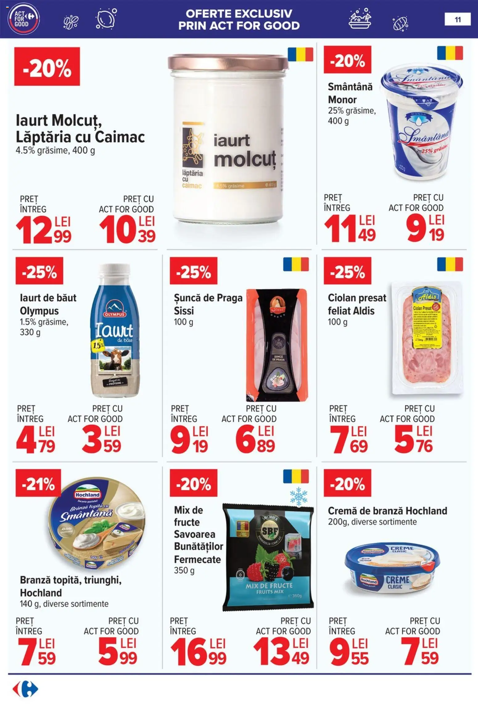 Noul catalog Carrefour – valabil de la 29.04.2026 | Pagină: 12 | Produse: Brânză, Cremă, Cremă de brânză, Fructe
