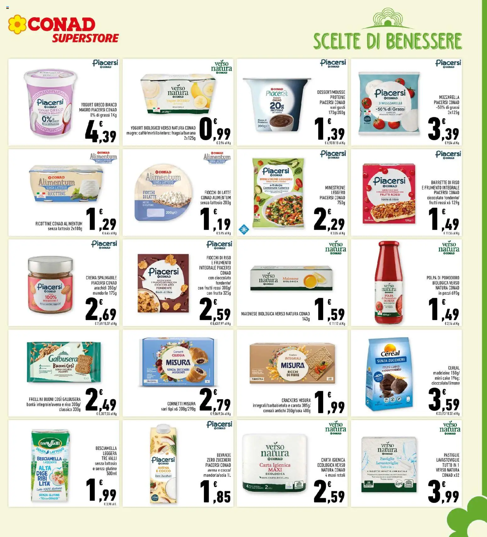 Volantino Conad del 19.11.2025 | Pagina: 11 | Prodotti: Yogurt greco, Yogurt, Fagioli, Croissant