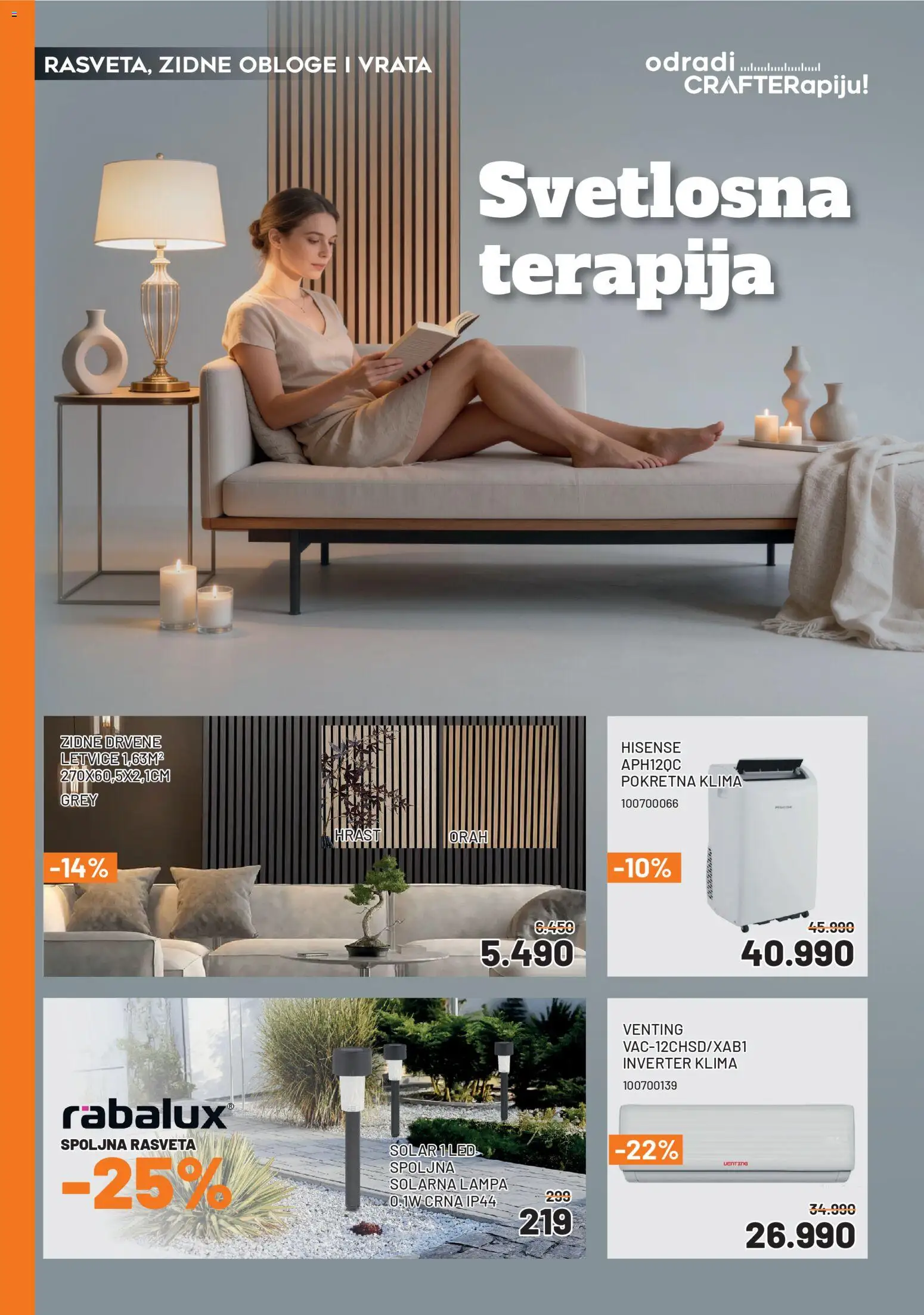 Crafter katalog - važi od 03.04.2026 | Strana: 9 | Proizvode: Solarna lampa, Vrata, Lampa, Klima