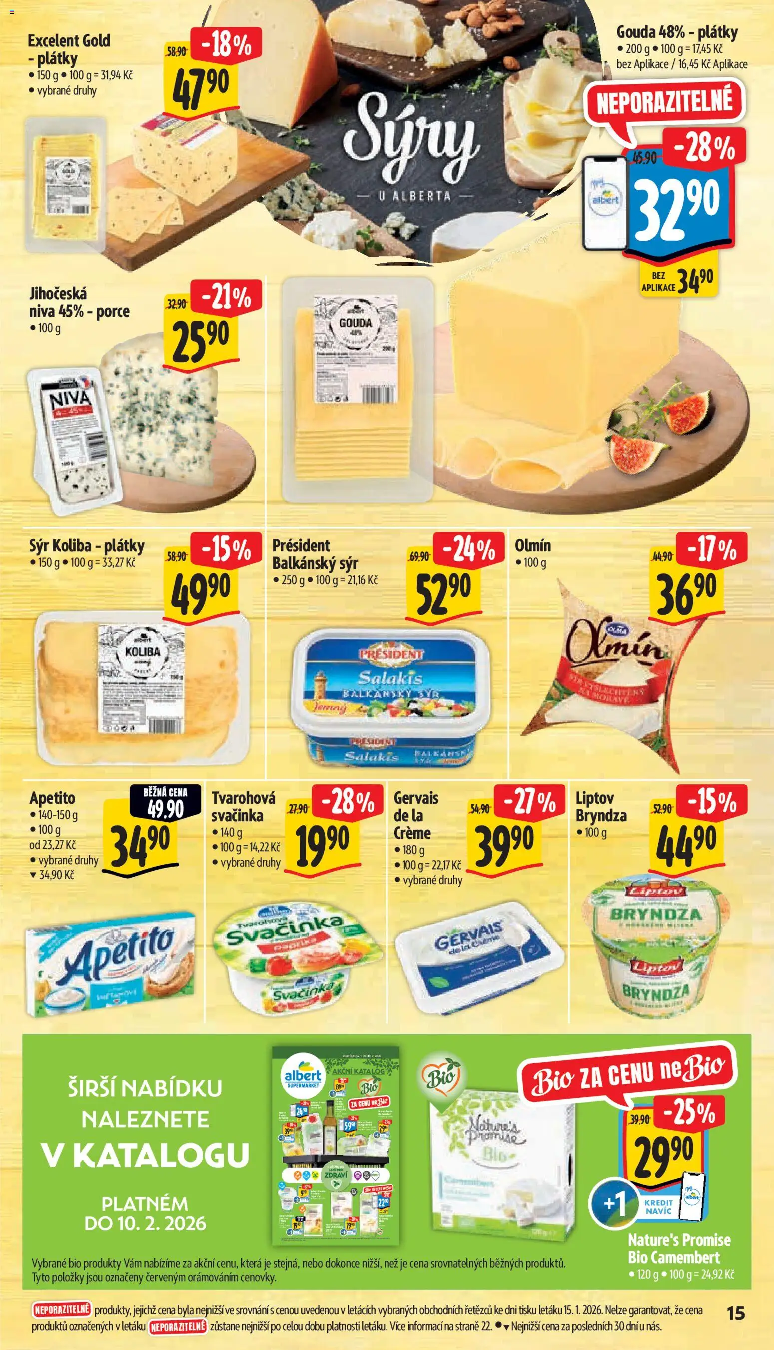 Albert leták - Supermarket od 21.01.2026 | Strana: 21 | Produkty: Sýry, Paprika, Camembert, Bryndza