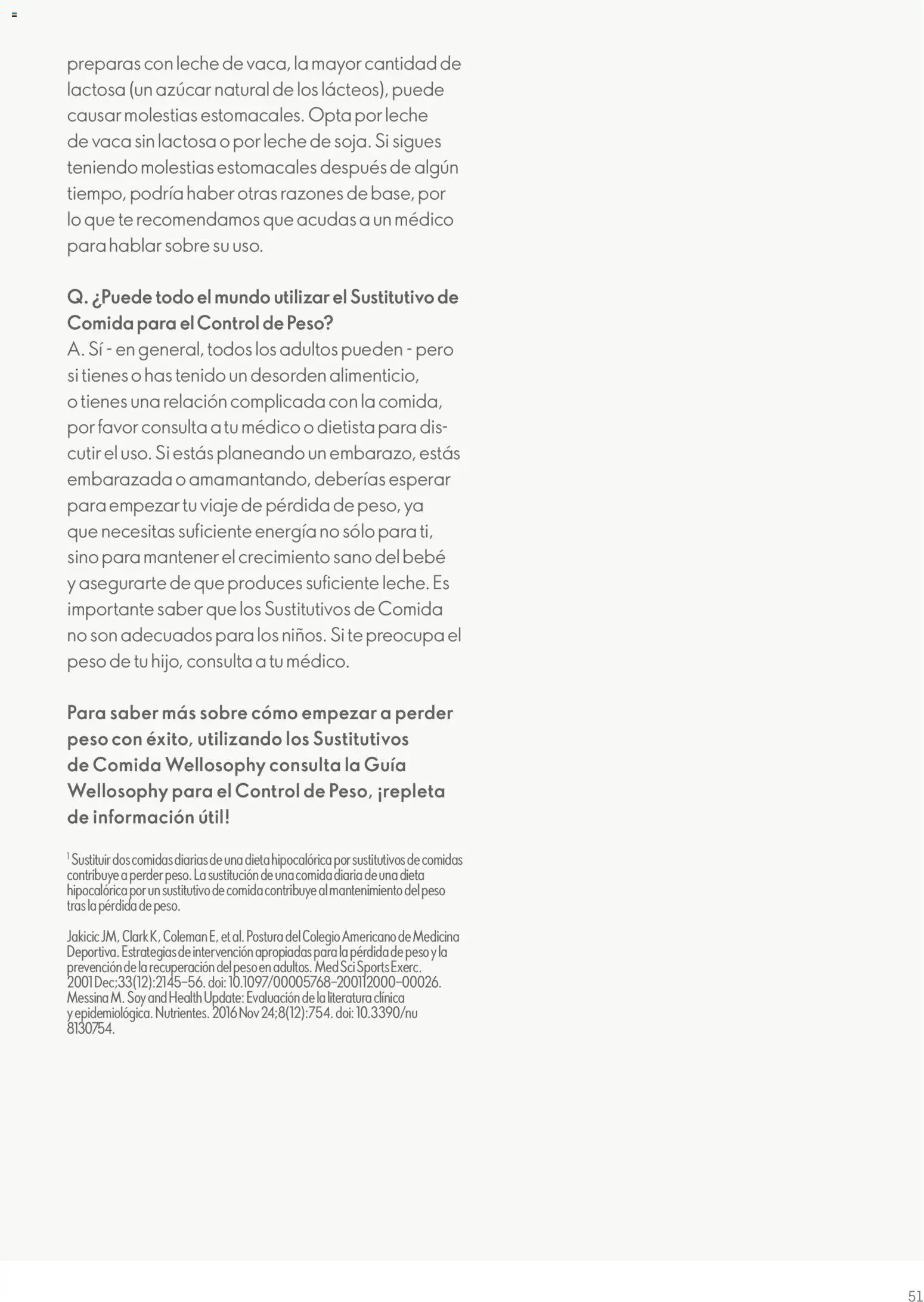 Oriflame - Guía Wellosophy │ válido desde el 01.11.2023 | Página: 51 | Productos: Leche, Té, Peso