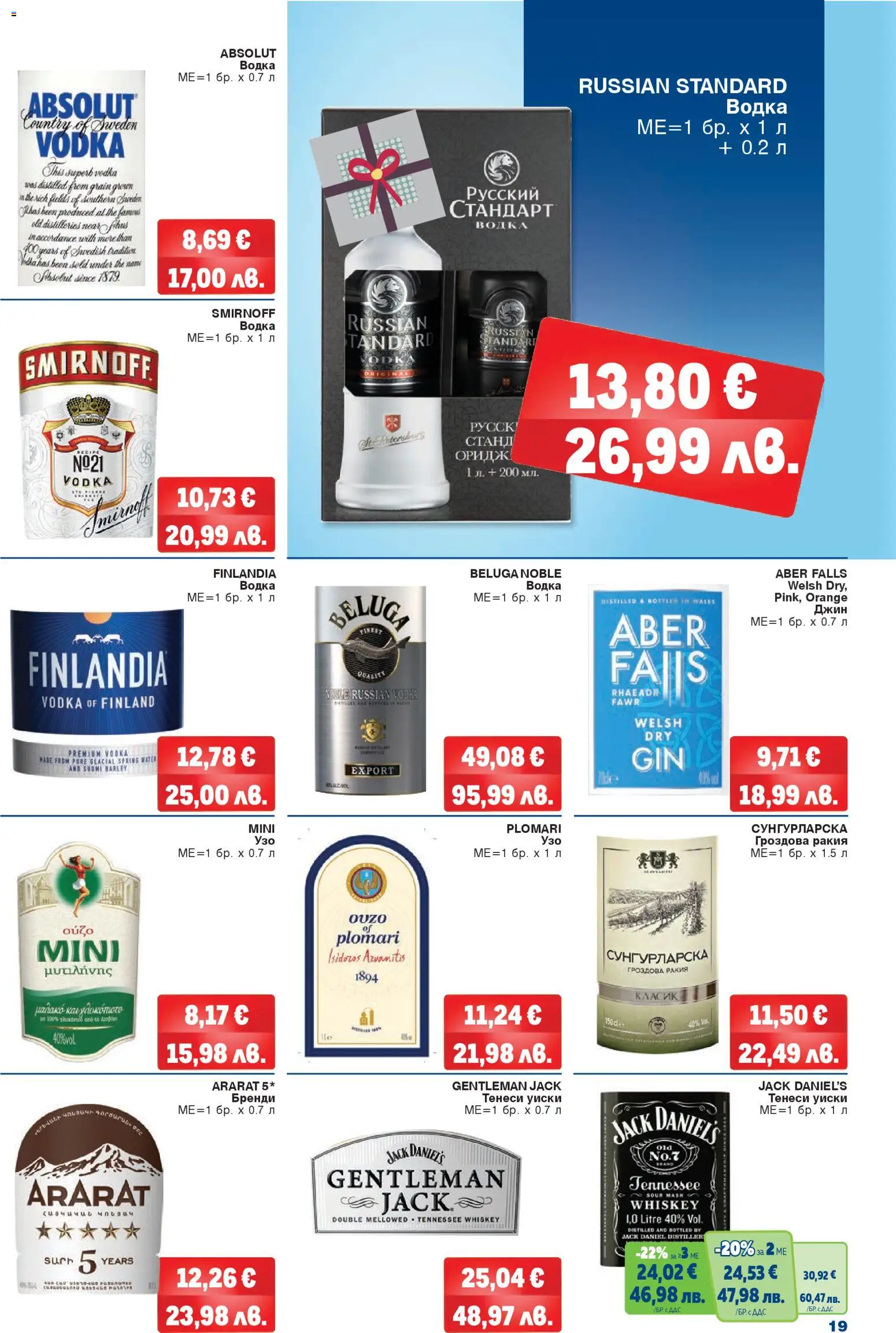 {H1} | Страница: 19 | Продукти: Джин, Водка, Уиски, Гроздова ракия