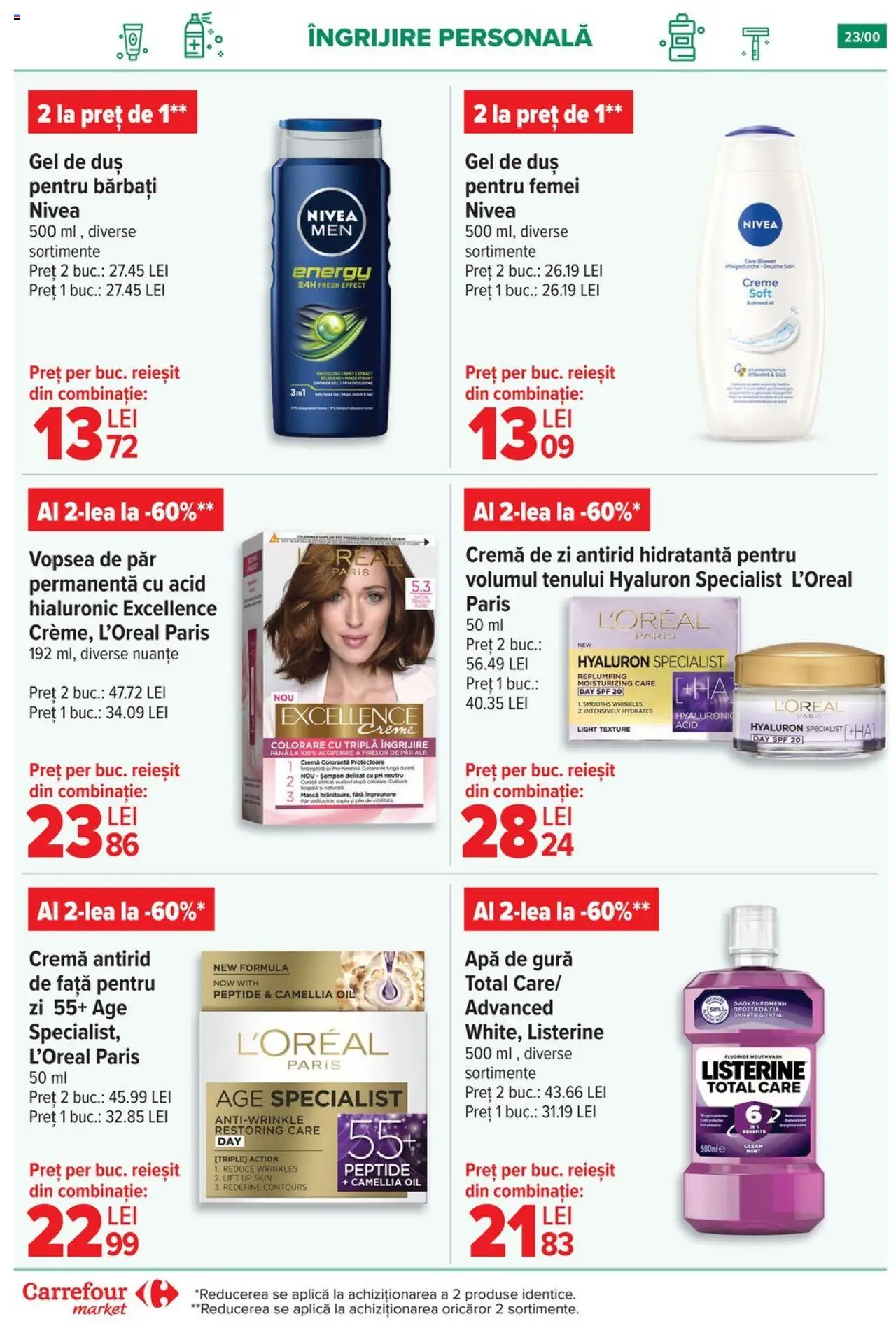 Noul catalog Carrefour – valabil de la 17.09.2025 | Pagină: 23 | Produse: Pomelo, Duș, Apă de gură, Apă