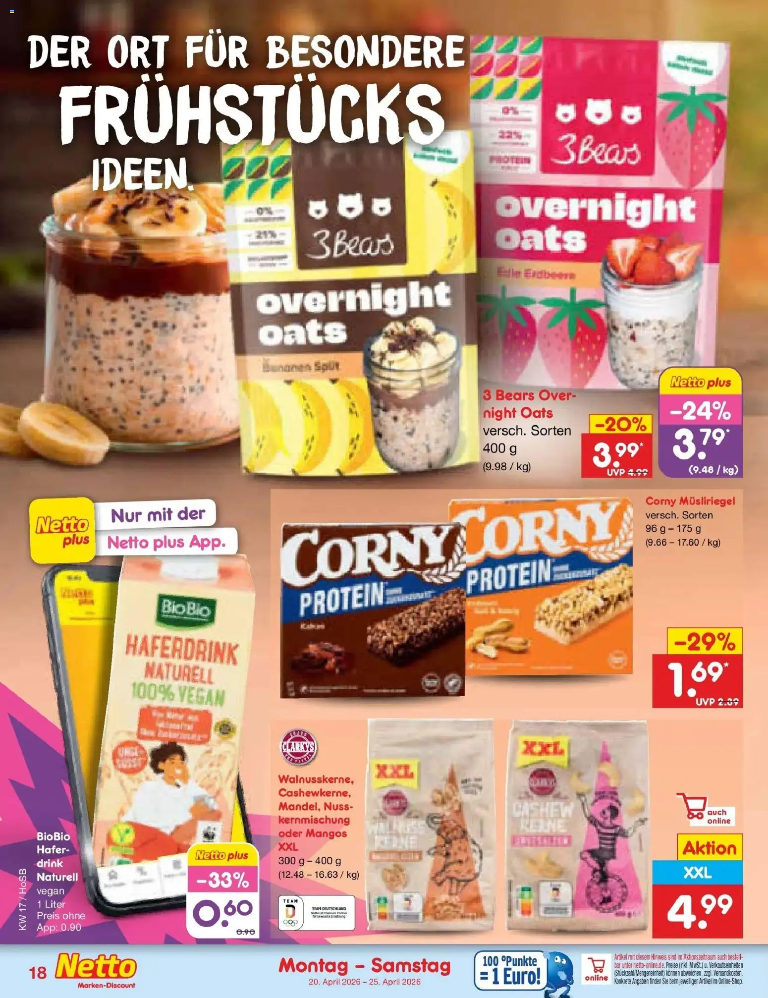 Netto Marken-Discount Prospekt Hannover	 – gültig ab 20.04.2026 | Seite: 20 | Produkte: Haferdrink