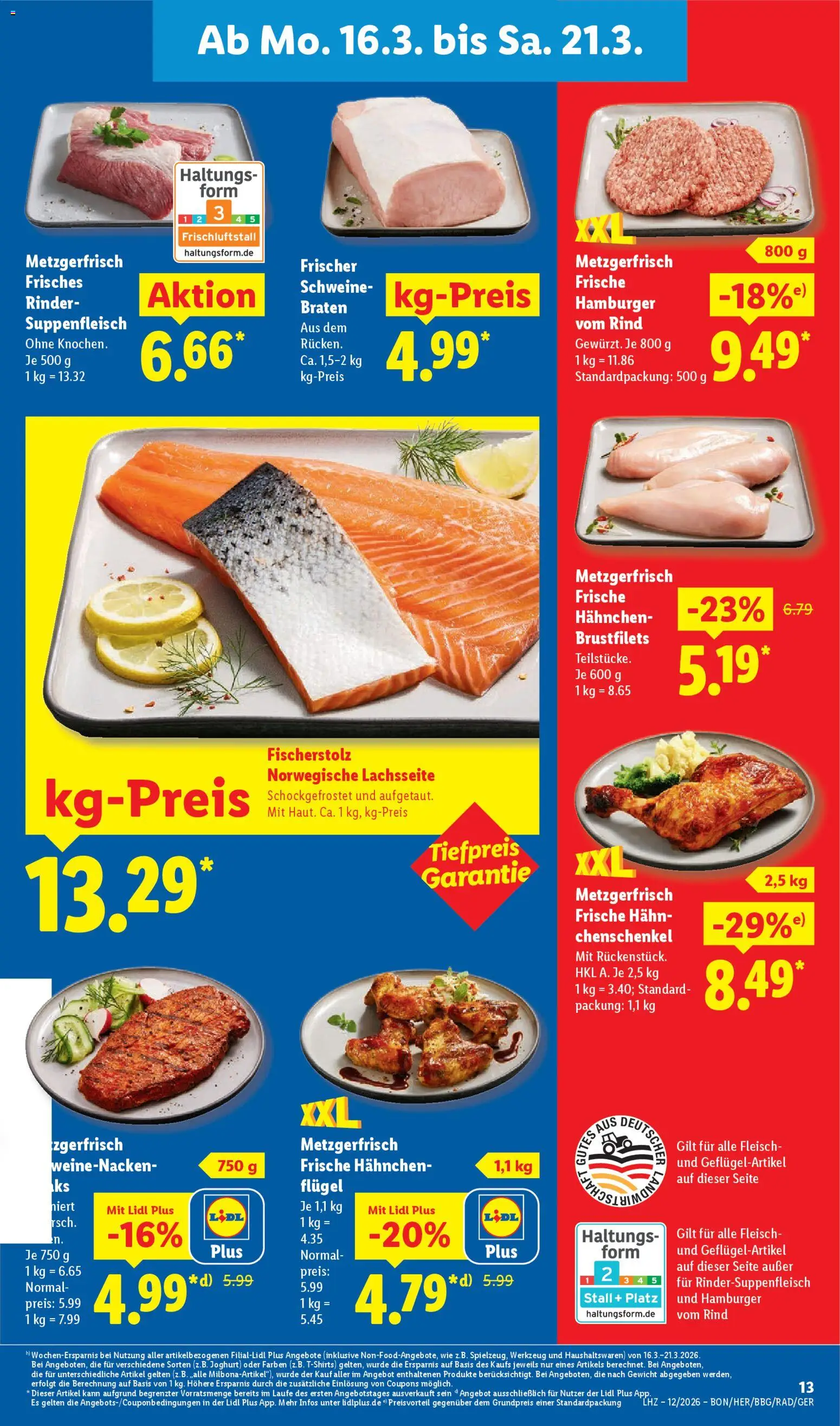 Lidl Prospekt Grimma – gültig ab 16.03.2026 | Seite: 27 | Produkte: Gewicht, Hahnchen, Joghurt, Fleisch