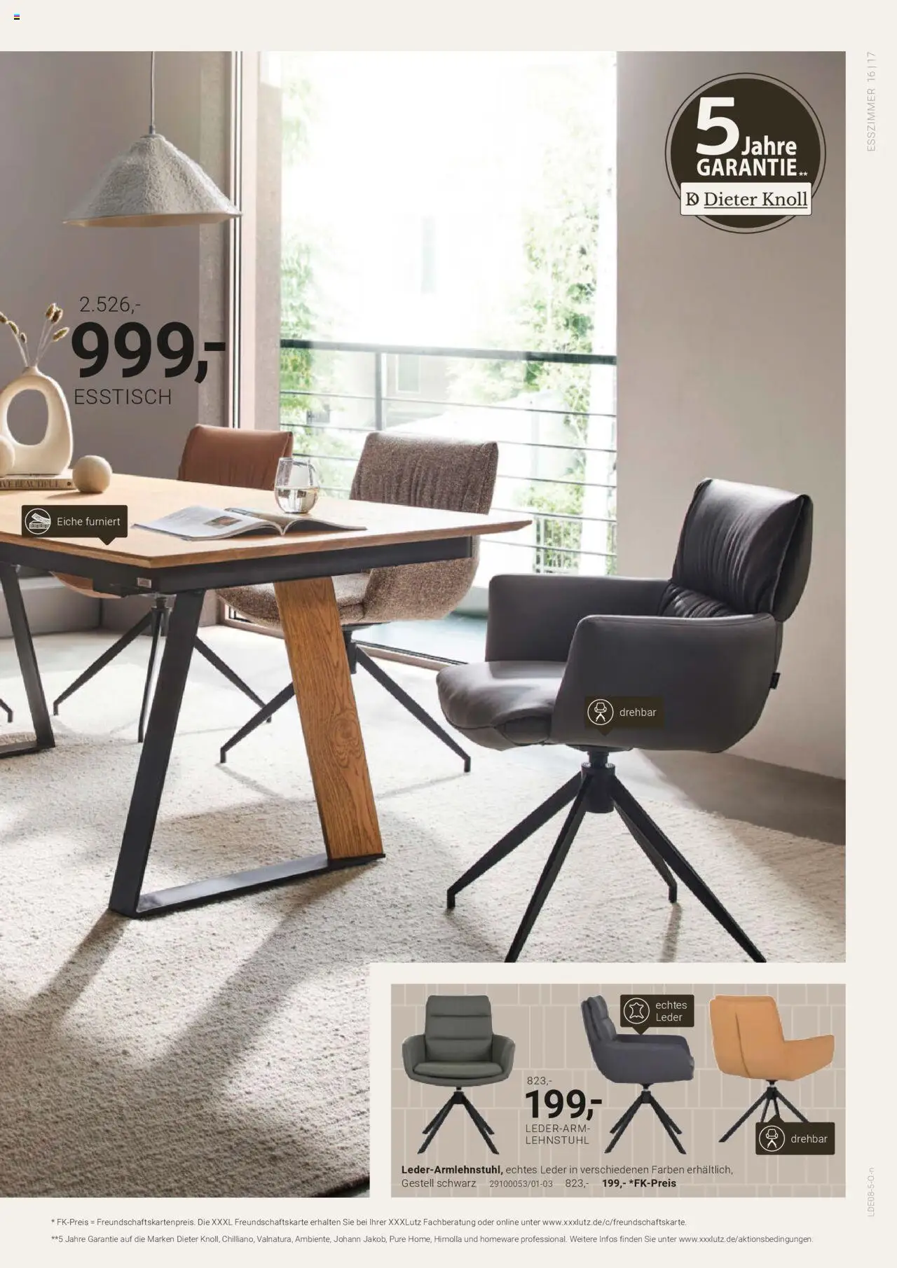 XXXL Lutz Dieter Knoll Spezial - gültig ab dem 04.08.2025 | Seite: 17 | Produkte: Esstisch