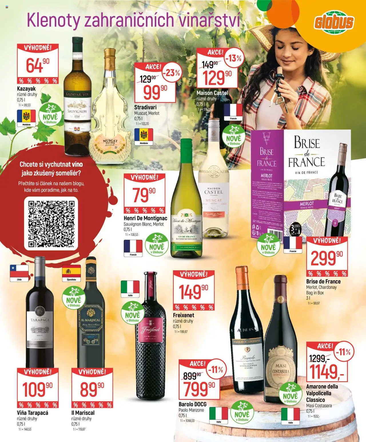 Globus leták - Chutě podzimu od 24.09.2025 | Strana: 3 | Produkty: Bílé víno, Globus, Víno, Primitivo