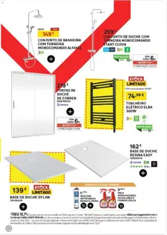 Pré-visualização Leroy Merlin Catálogo válido de 11.12.2025 | Página: 11 | Produtos: Toalheiro elétrico, Torneira, Base, Portas