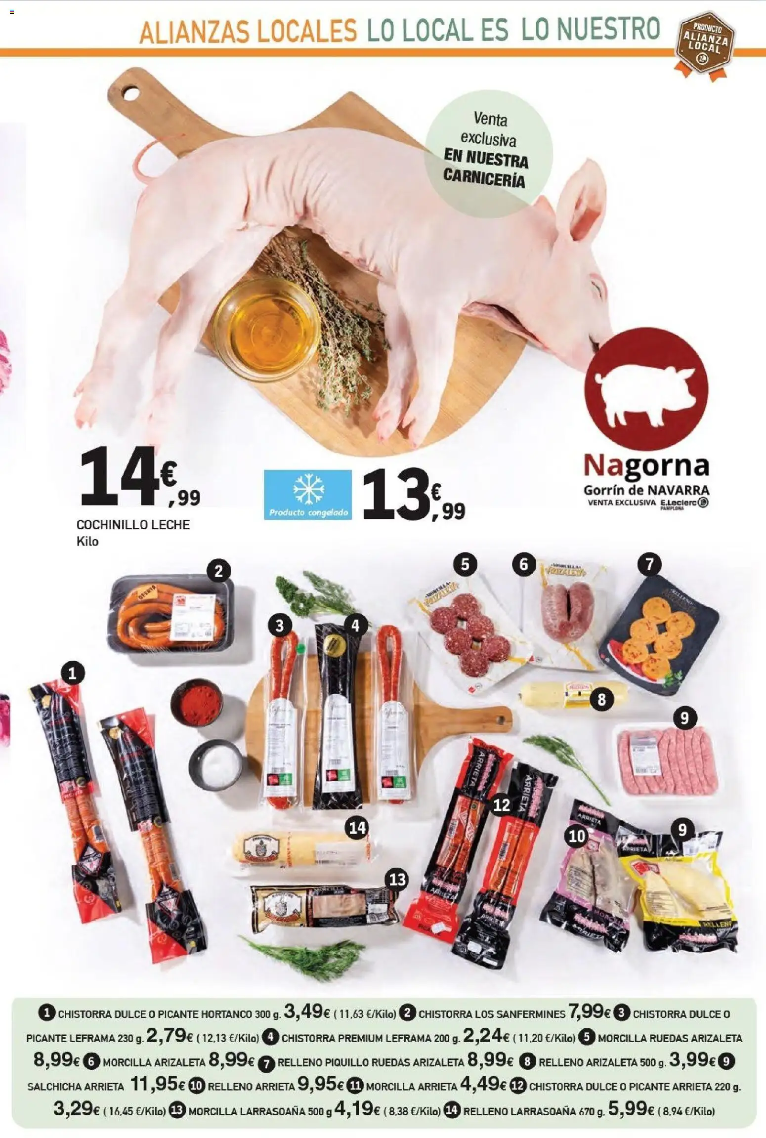 E.Leclerc - Alianz Locales │ válido desde el 25.02.2026 | Página: 9 | Productos: Leche