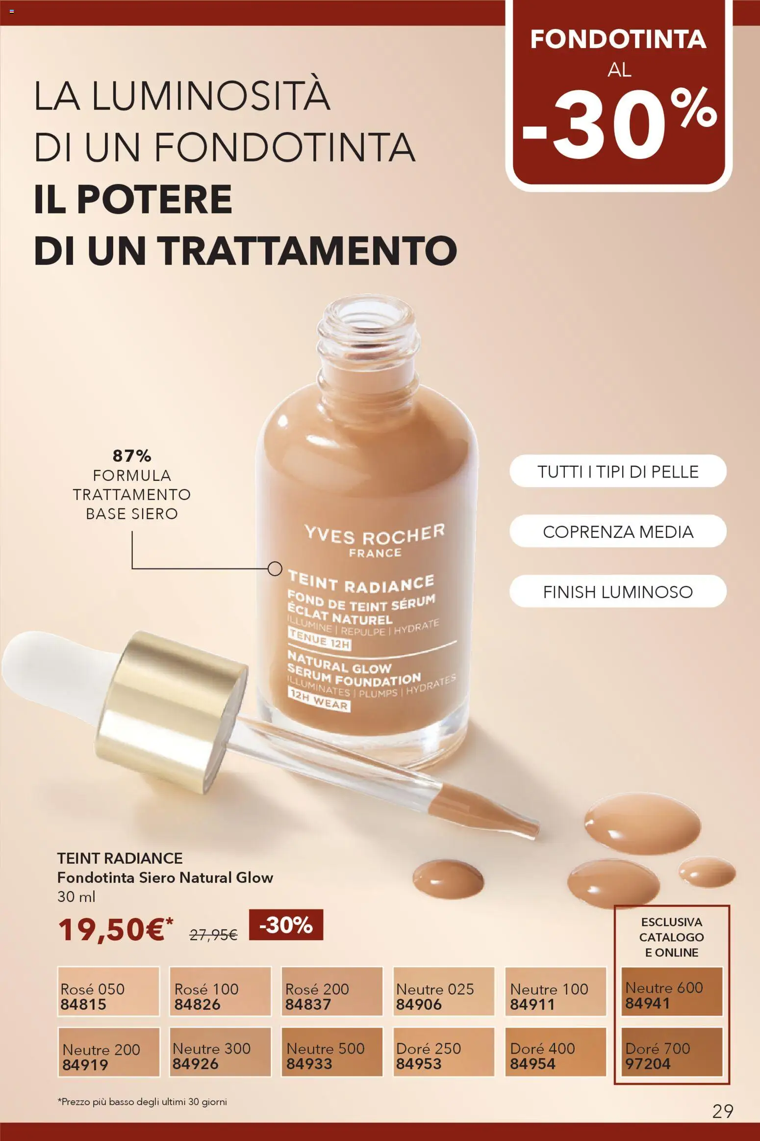 Volantino Yves Rocher del 17.02.2026 | Pagina: 29 | Prodotti: Fondotinta