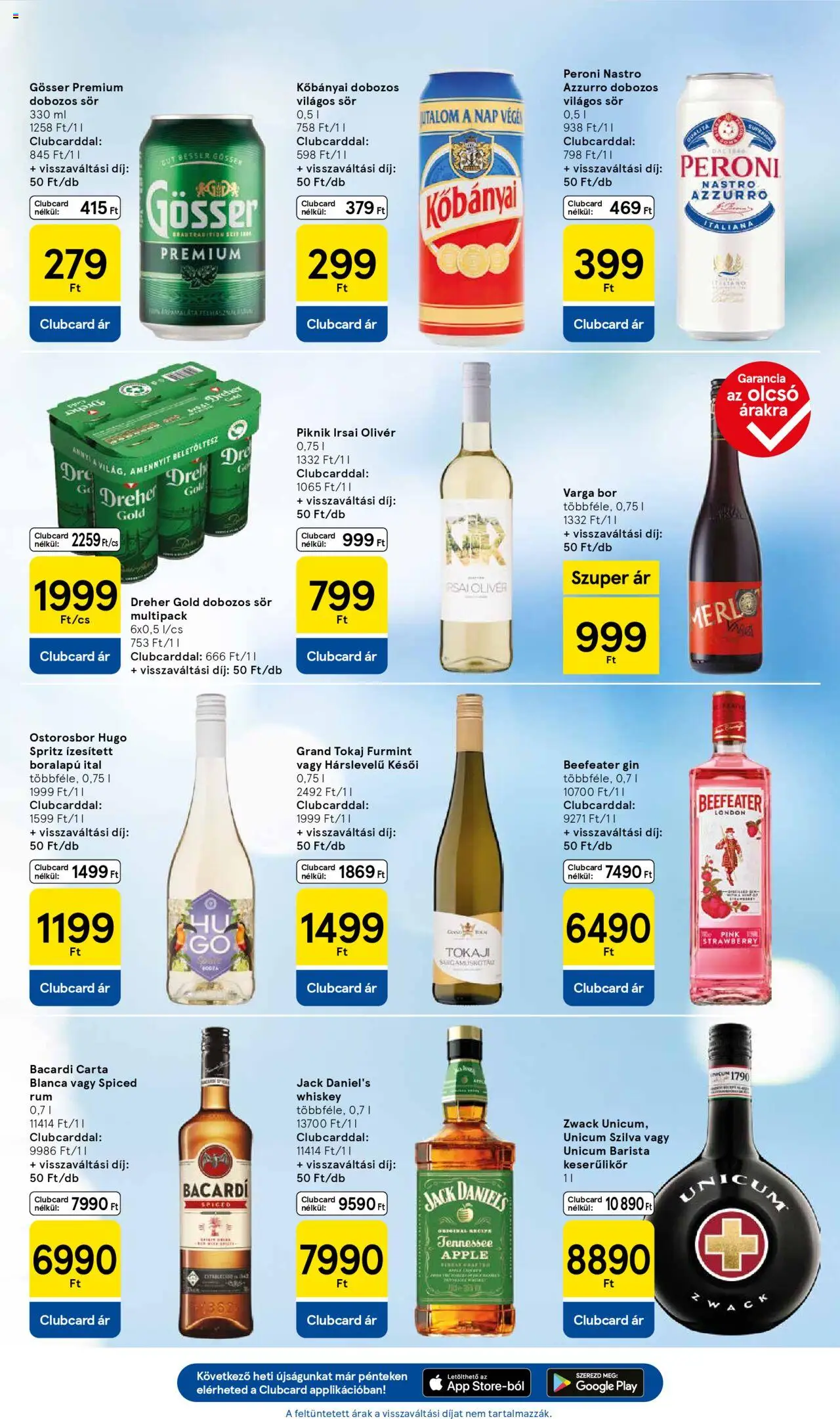 Tesco akciós ujság - amely érvényes a következő dátumtól: 25.09.2025 | Oldal: 7 | Termékek: Whiskey, Szilva, Sör, Gin