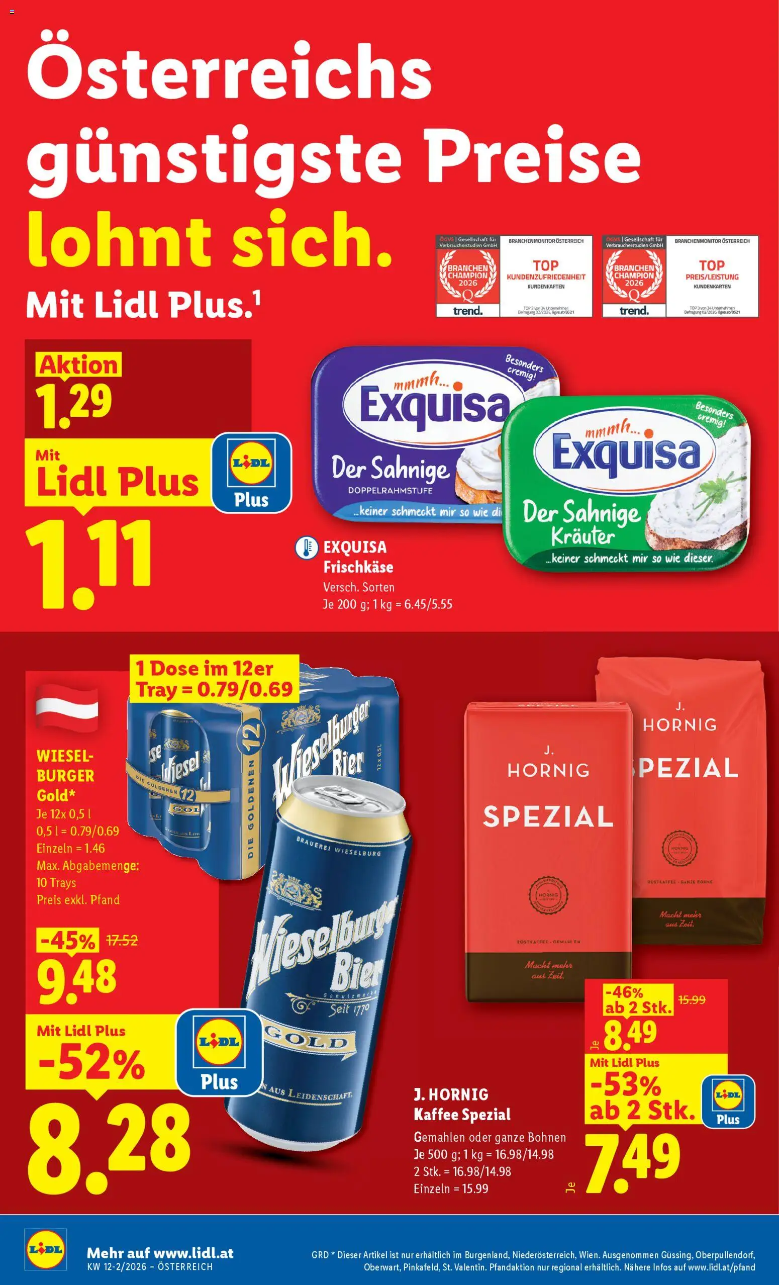 Lidl Flugblatt - Eisenstadt, Ebenfurth, Mattersburg gültig ab 19.03.2026 | Seite: 4 | Produkte: Kaffee, Bier