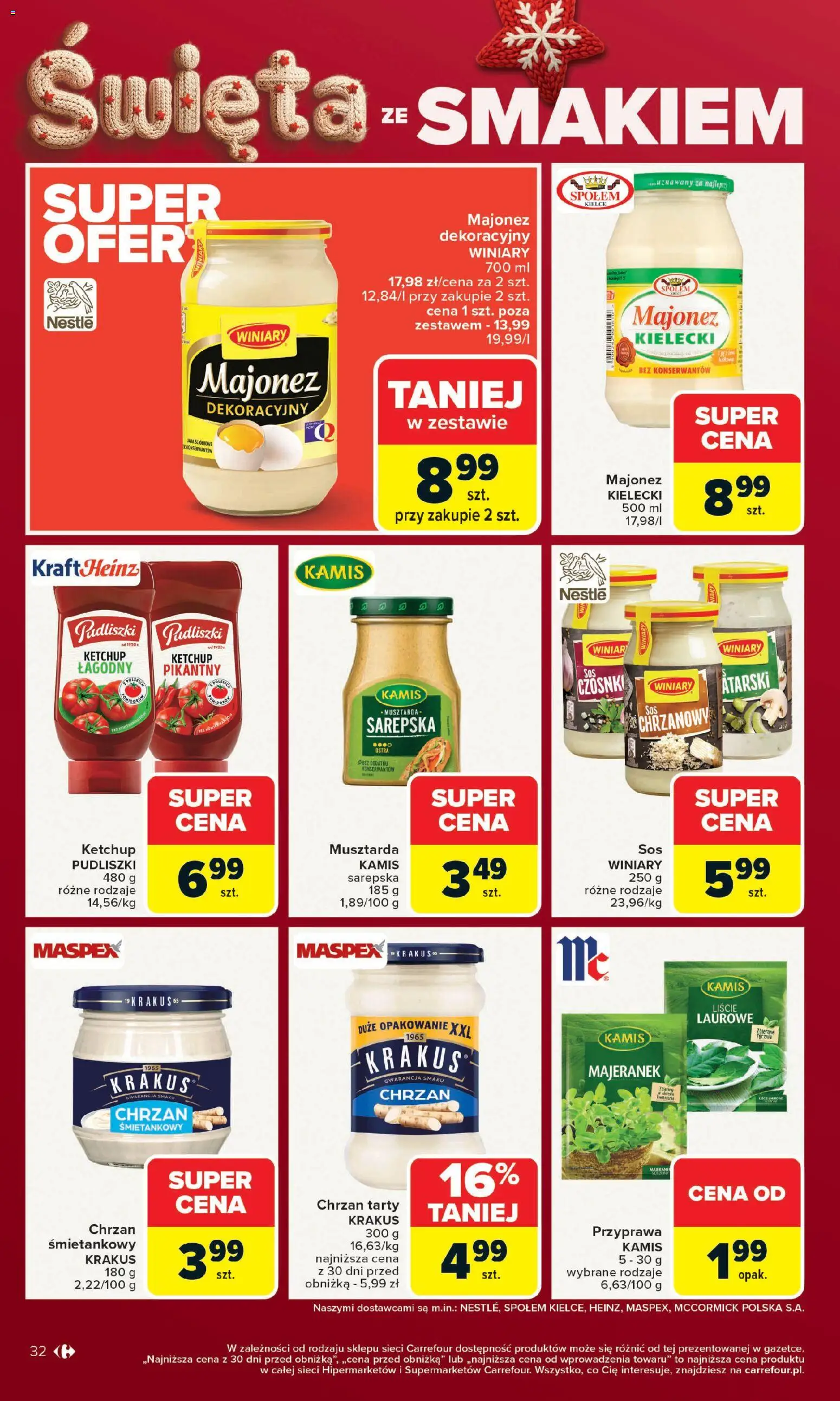 Carrefour Gazetka od 15.12.2025 | Strona: 36 | Produkty: Majeranek, Ketchup, Majonez, Jaja