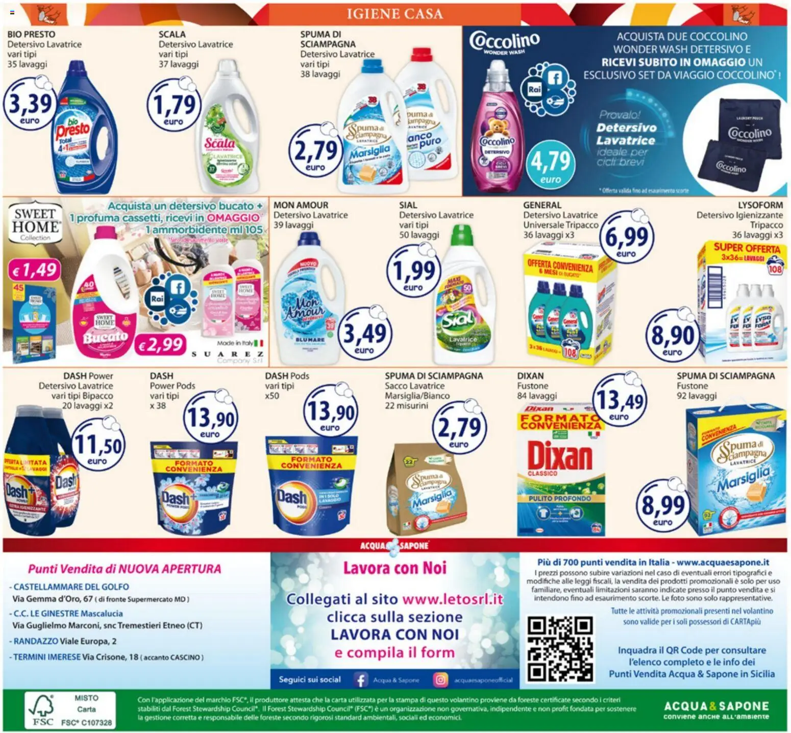 Volantino Acqua e Sapone del 01.12.2025 | Pagina: 20 | Prodotti: Sapone, Lavatrice, Scala, Stampa