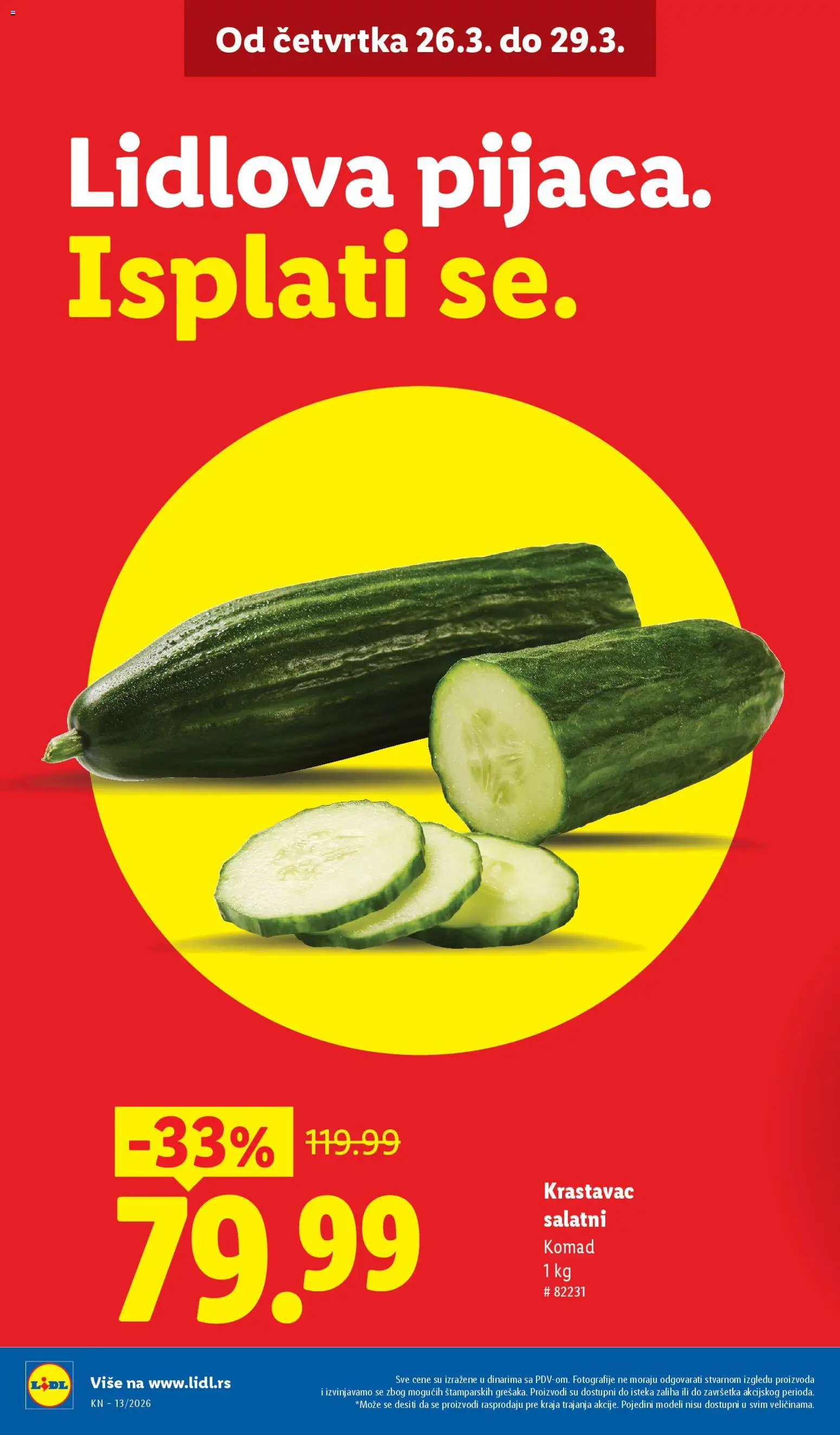 Lidl katalog - važi od 26.03.2026 | Strana: 2 | Proizvode: Krastavac