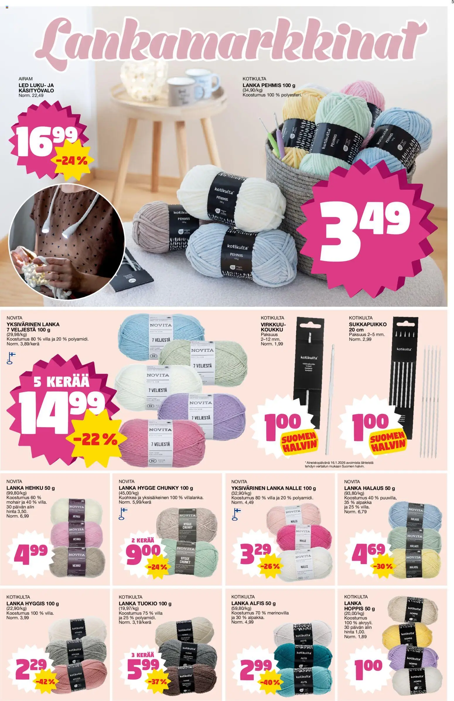 Tokmanni tarjoukset – voimassa 02.02.2026 alkaen | Sivu: 5