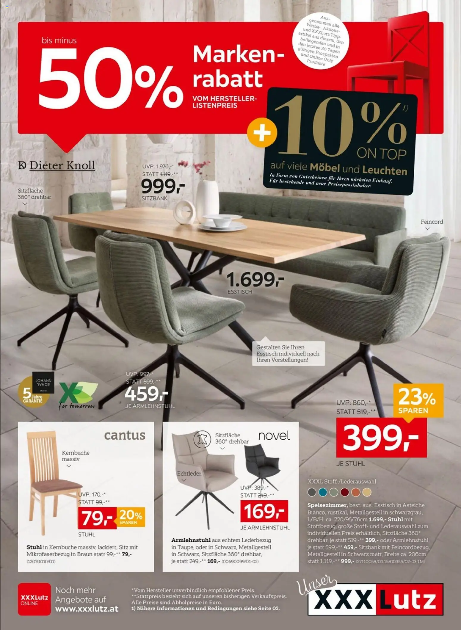 XXXLutz Prospekt aktuell gültig ab 21.04.2026 | Seite: 1 | Produkte: Stuhl