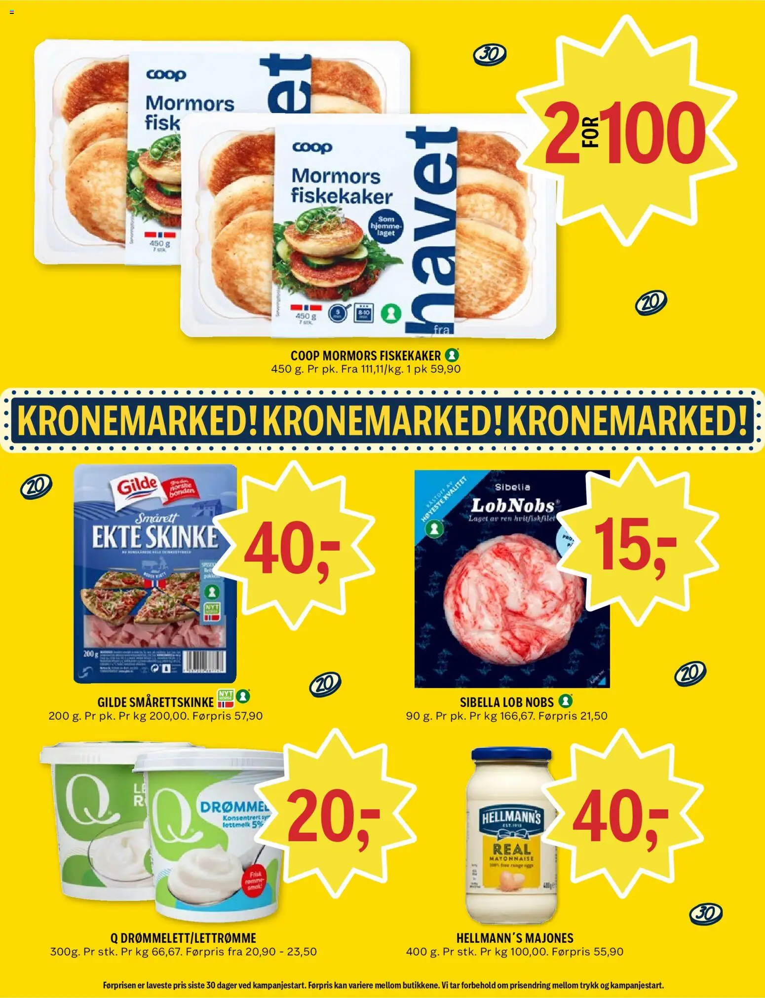 {H1} | Side: 5 | Produkter: Skinke, Fisk, Majones, Суміш дитяча