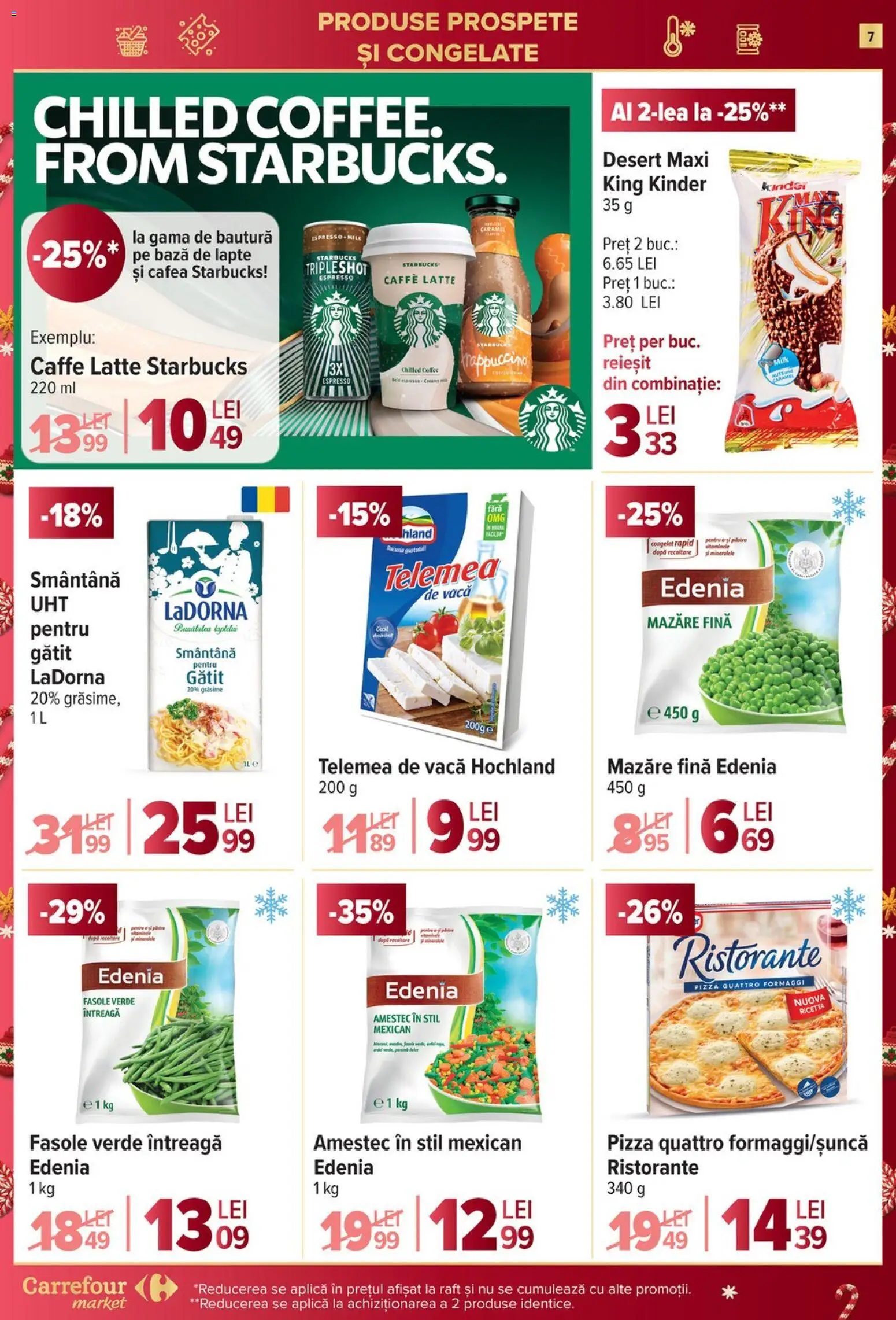 Noul catalog Carrefour – valabil de la 03.12.2025 | Pagină: 7 | Produse: Mazăre, Raft, Lapte, Pizza
