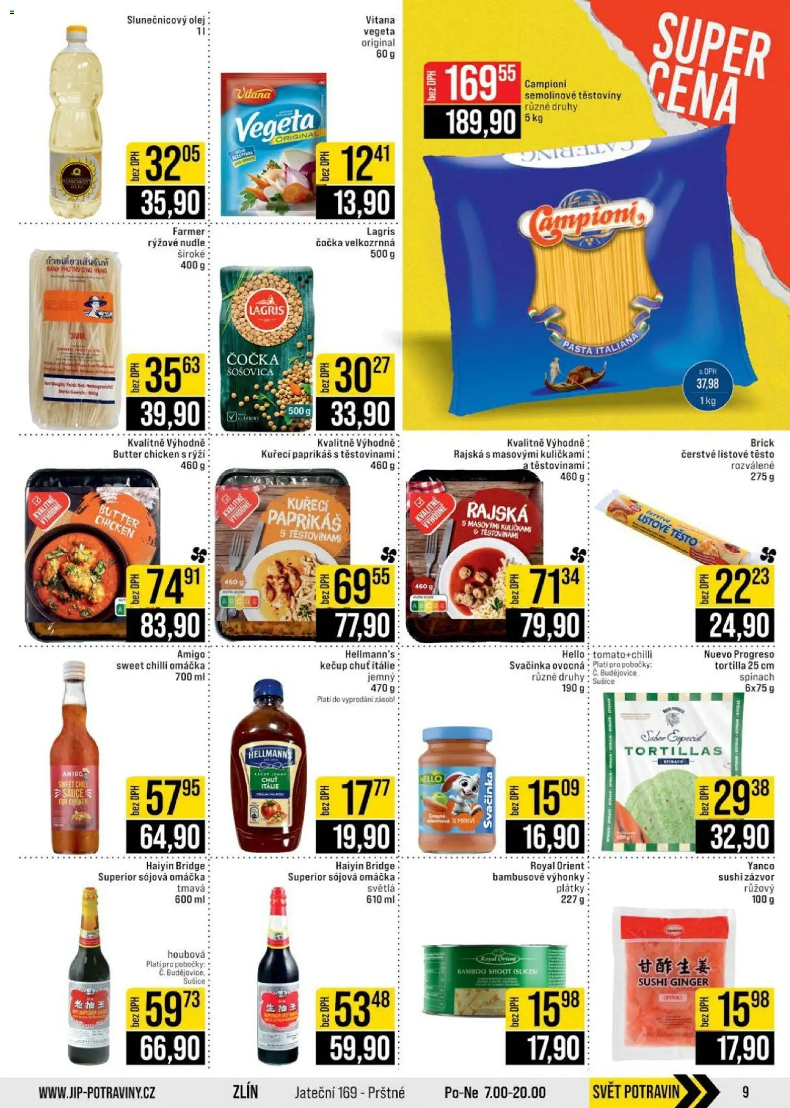 Jip leták - Cash & Carry od 04.02.2026 | Strana: 9 | Produkty: Hellmann's, Rýži, Tortilla, Semolinové těstoviny