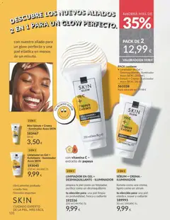 Vista previa Mini Sérum + Crema - Iluminador Avon SK!N, Mini serum and cream illuminator válido desde el 01.11.2025 | Página: 132