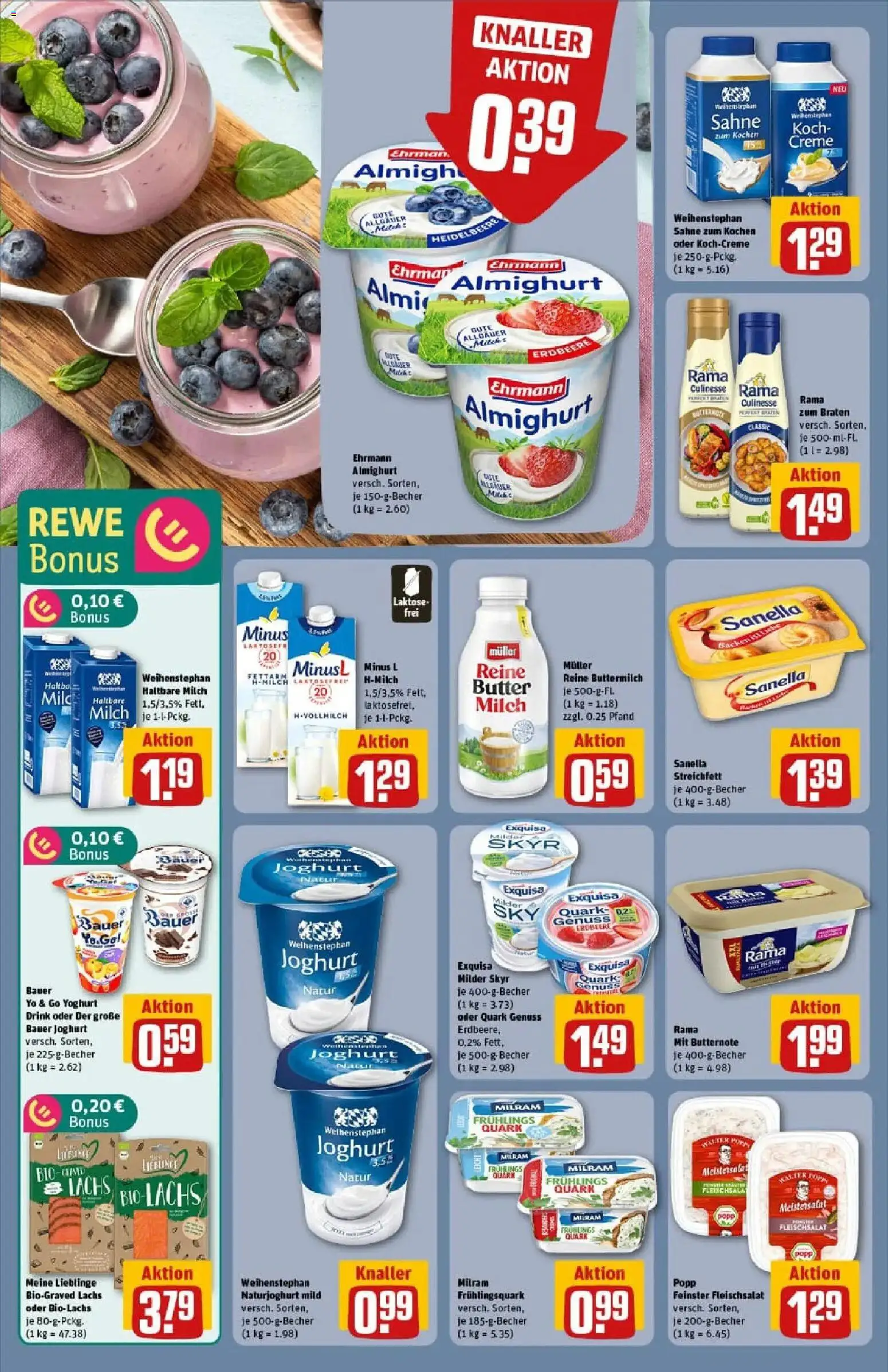 Rewe prospekt Übach / Palenberg	 – gültig ab 26.01.2026 | Seite: 16 | Produkte: Rama, Creme, Lachs, Sahne