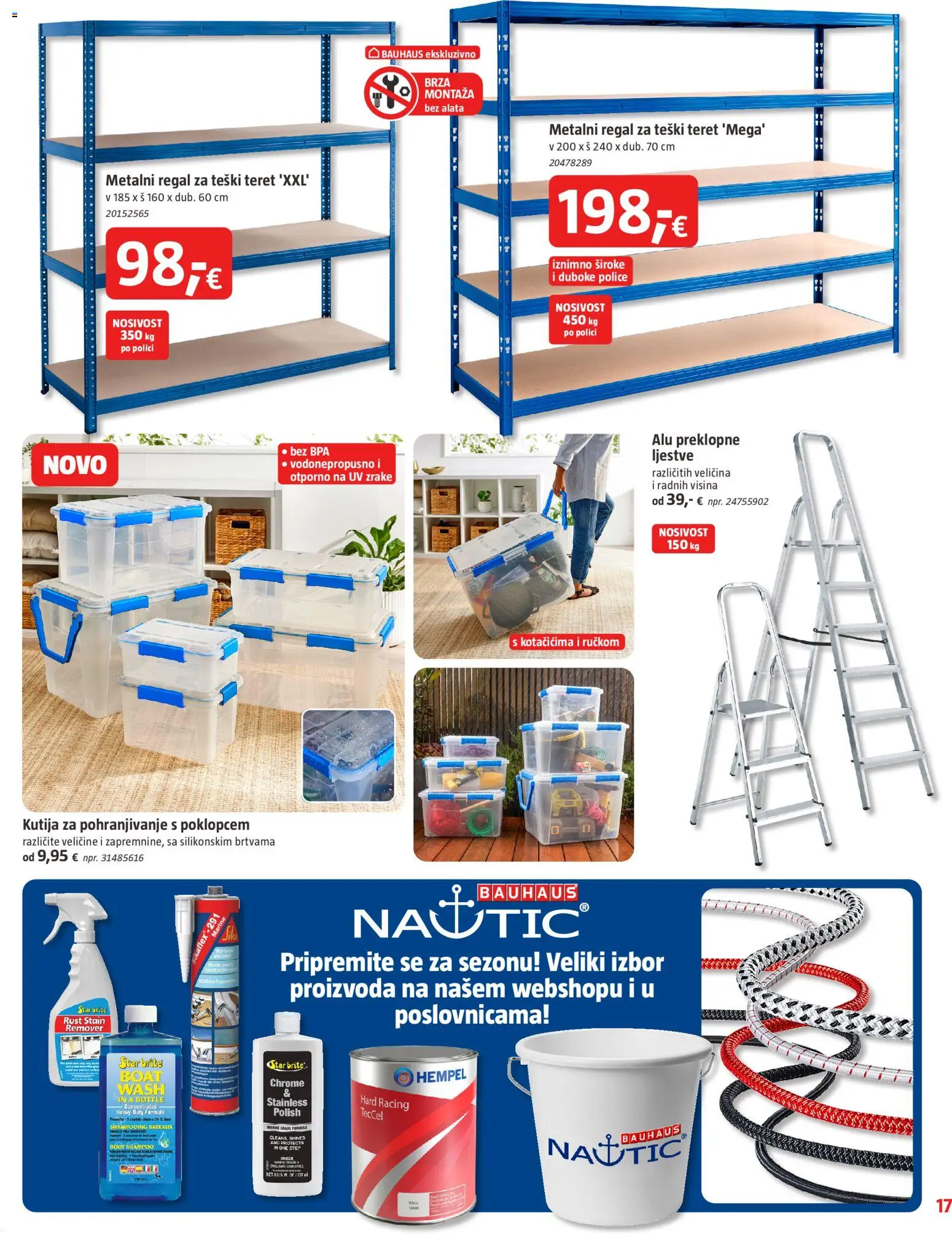 Bauhaus katalog | vrijedi od 15.04.2026 | Stranica: 17 | Proizvodi: Kutija, Regal