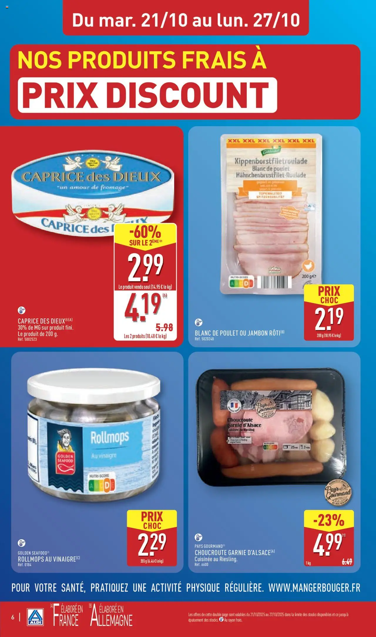 {H1} | Page: 8 | Produits: Caprice des dieux, Fromage, Vinaigre, Jambon