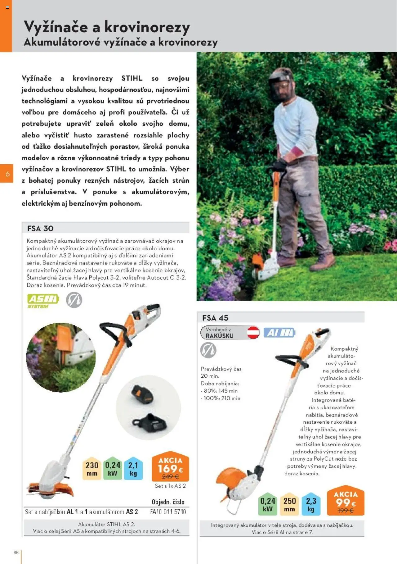 Nové STIHL akcie – leták je platný od 29.09.2025 | Strana: 66 | Produkty: Vyžínače, Akumulátor