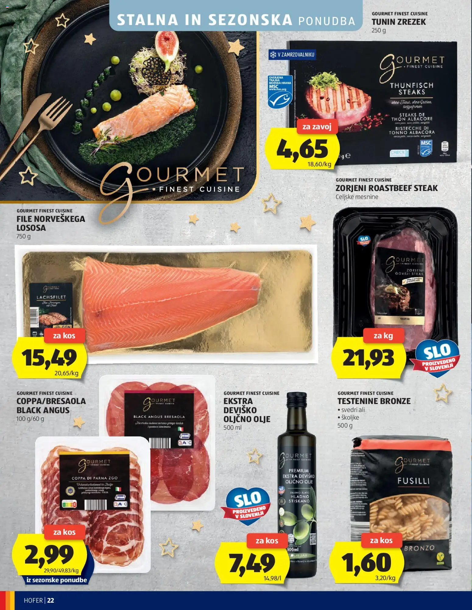 Novi Hofer katalog ponudbe – veljaven od 18.12.2025 | Stran: 22 | Izdelki: Školjke, Kos, Olje, Svedri